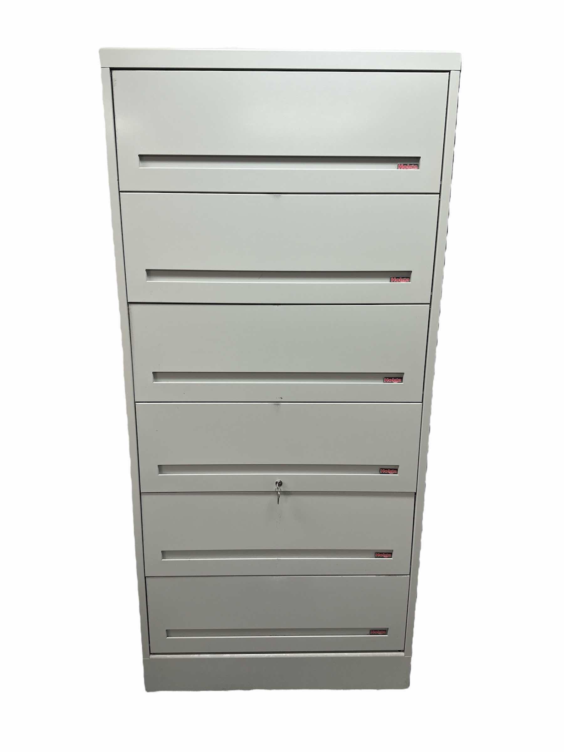 Photo 1 of HOLGA 6 DRAWER METAL FILING CABINET WITH LOCK AND KEY
36” X 13.5” X 77.5”H