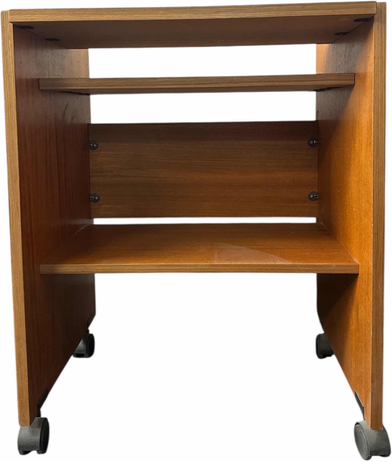 Photo 1 of TEAKWOOD ROLLING STAND 
23” X 18” X H29”