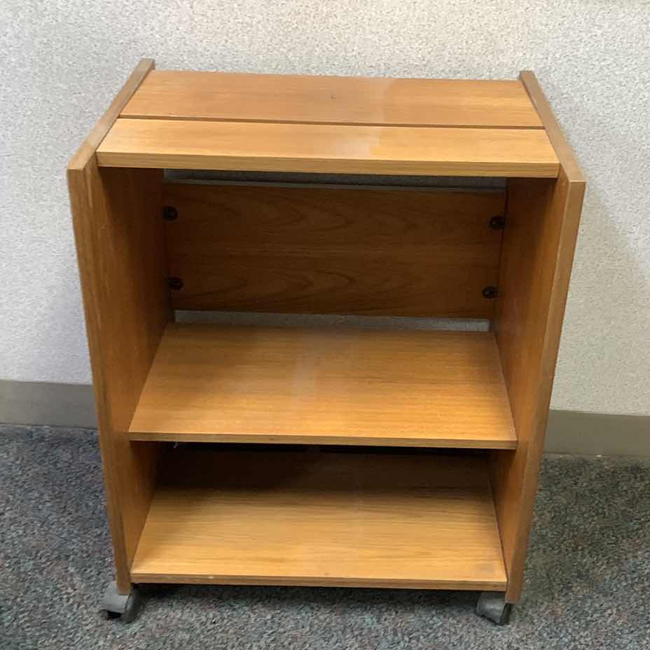 Photo 1 of WOODEN PRINTER CART 23” X 17” H 29”