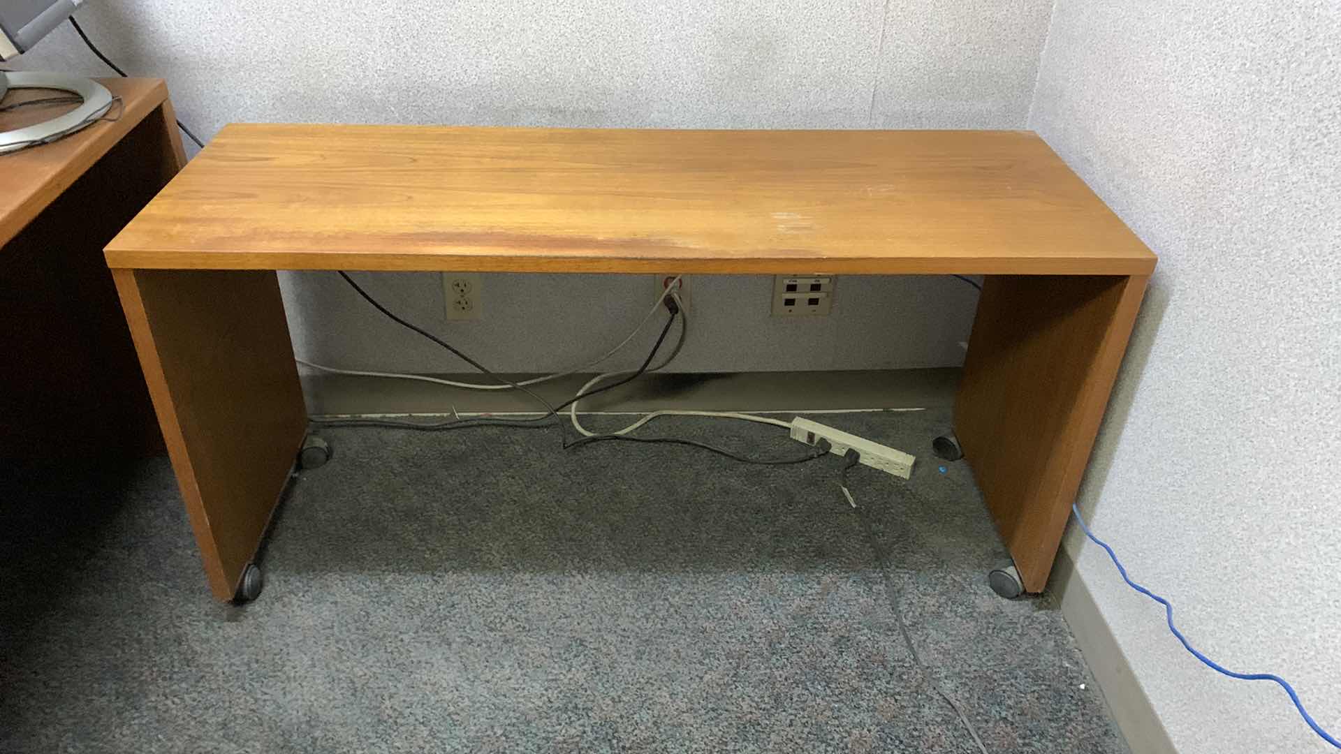 Photo 1 of WOODEN OFFICE CREDENZA 51” X 18” H 26”