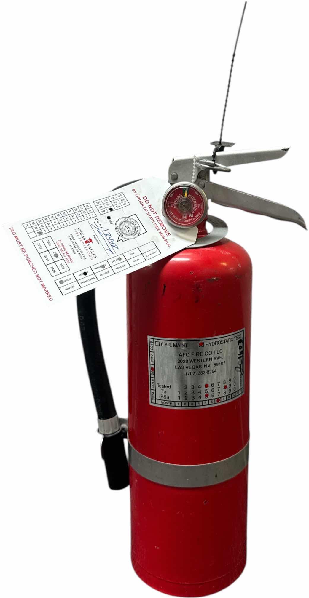 Photo 1 of FIRE EXTINGUISHER BY AFC
D4” X H15”