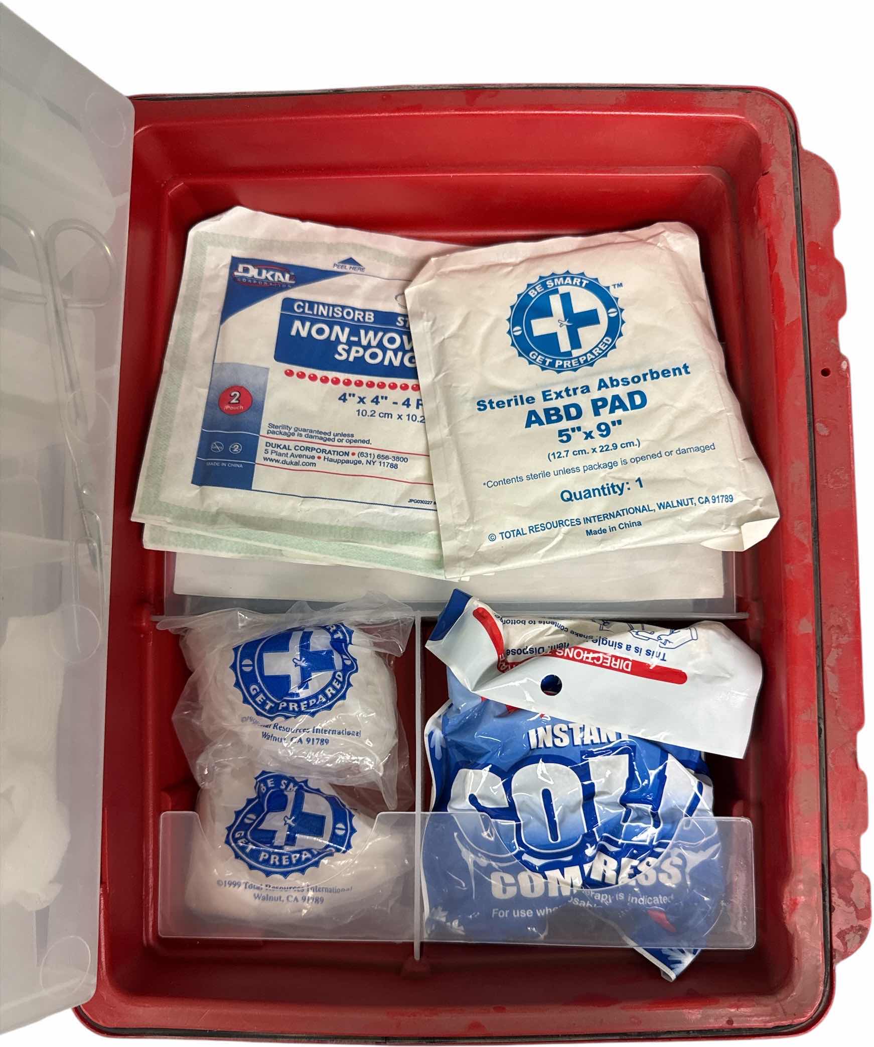 Photo 1 of 2- FIRST AID KITS 
12” X 4.5” X H14” AND SMALLER