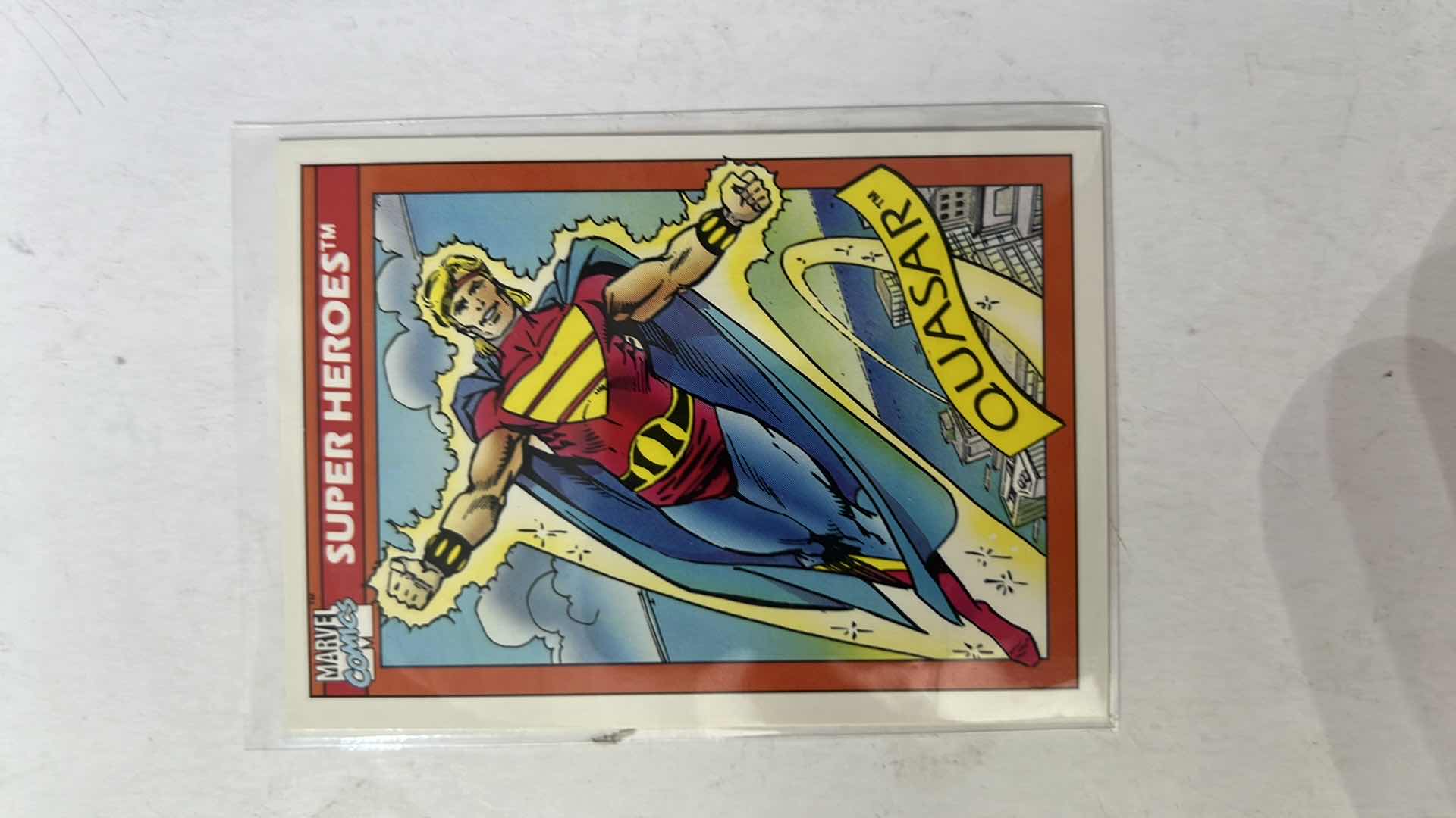 Photo 1 of 1990 IMPEL MARVEL UNIVERSE SUPER HEROES CARD 15 QUASAR $40