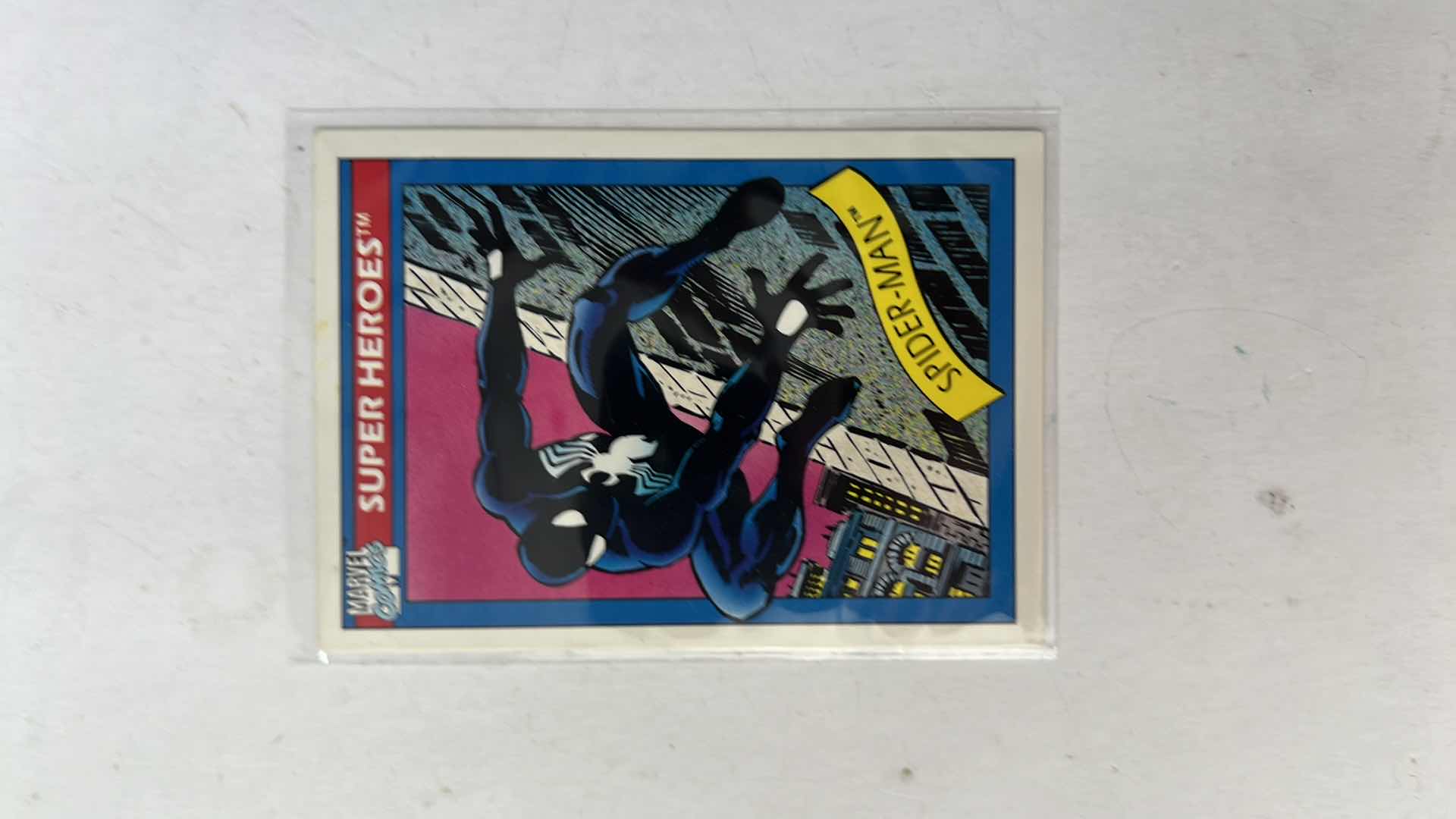 Photo 1 of 1990 IMPEL MARVEL UNIVERSE SUPER HEROES CARD 2 SPIDER-MAN $80