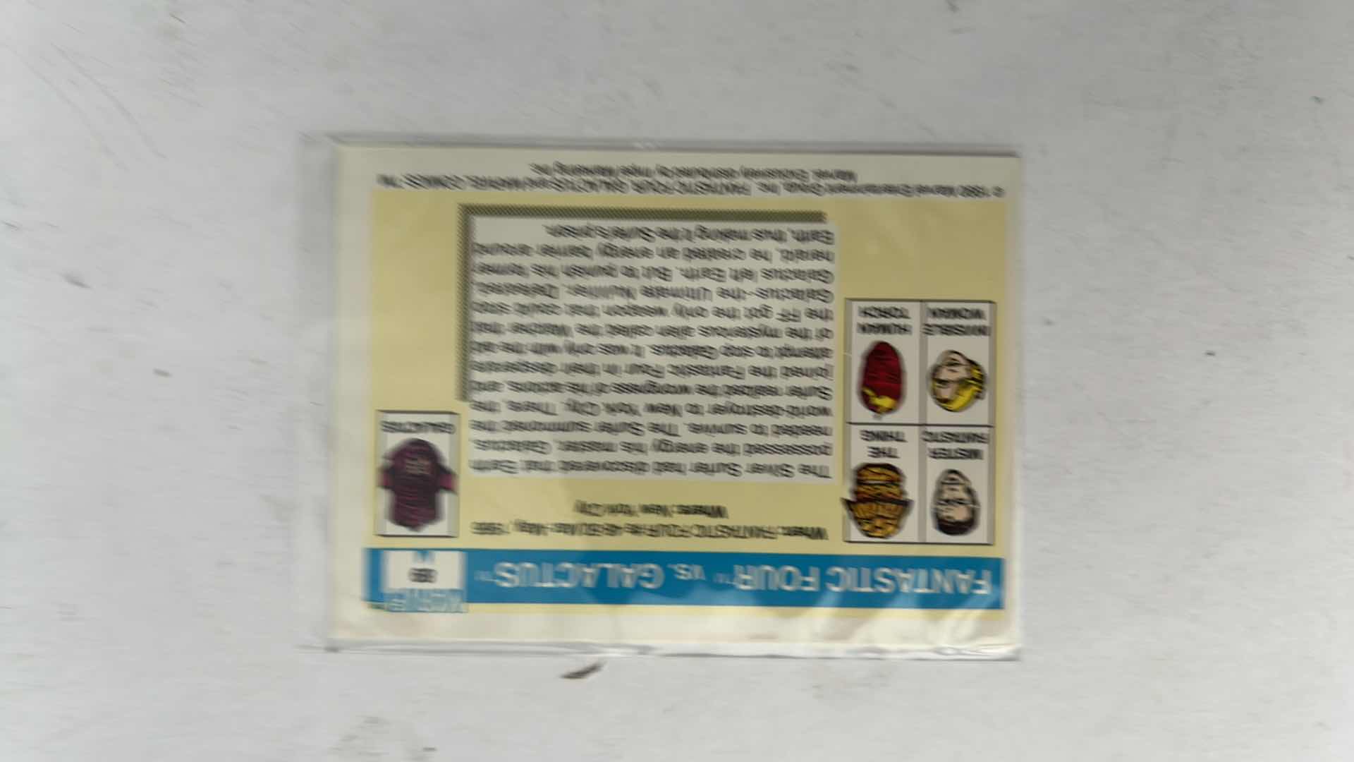 Photo 1 of 1990 IMPEL MARVEL UNIVERSE FAMOUS BATTLES FANTASTIC FOUR VS GALACTUS CARD 89