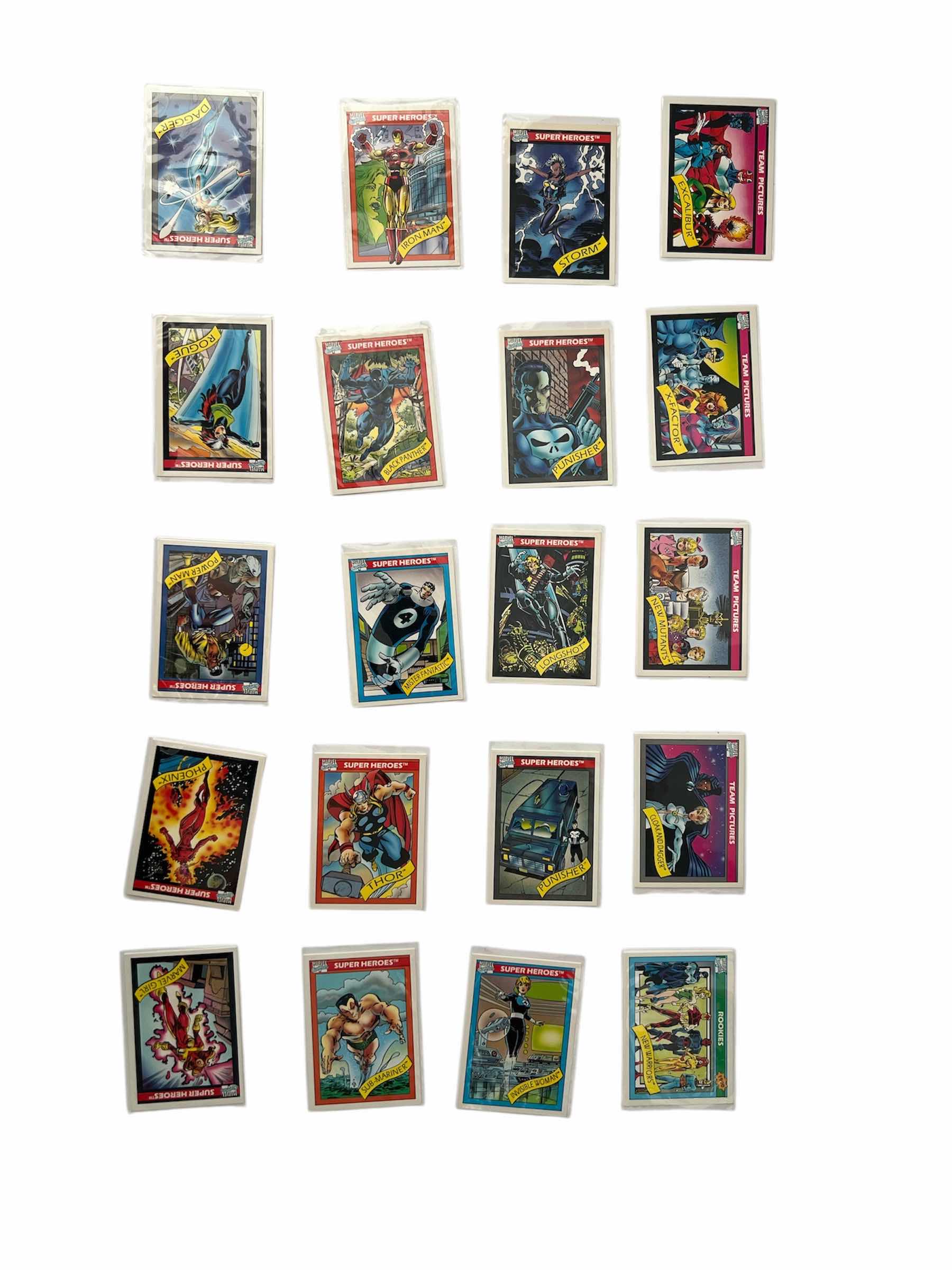 Photo 1 of 20-1990 IMPEL MARVEL UNIVERSE CARDS RANDOM