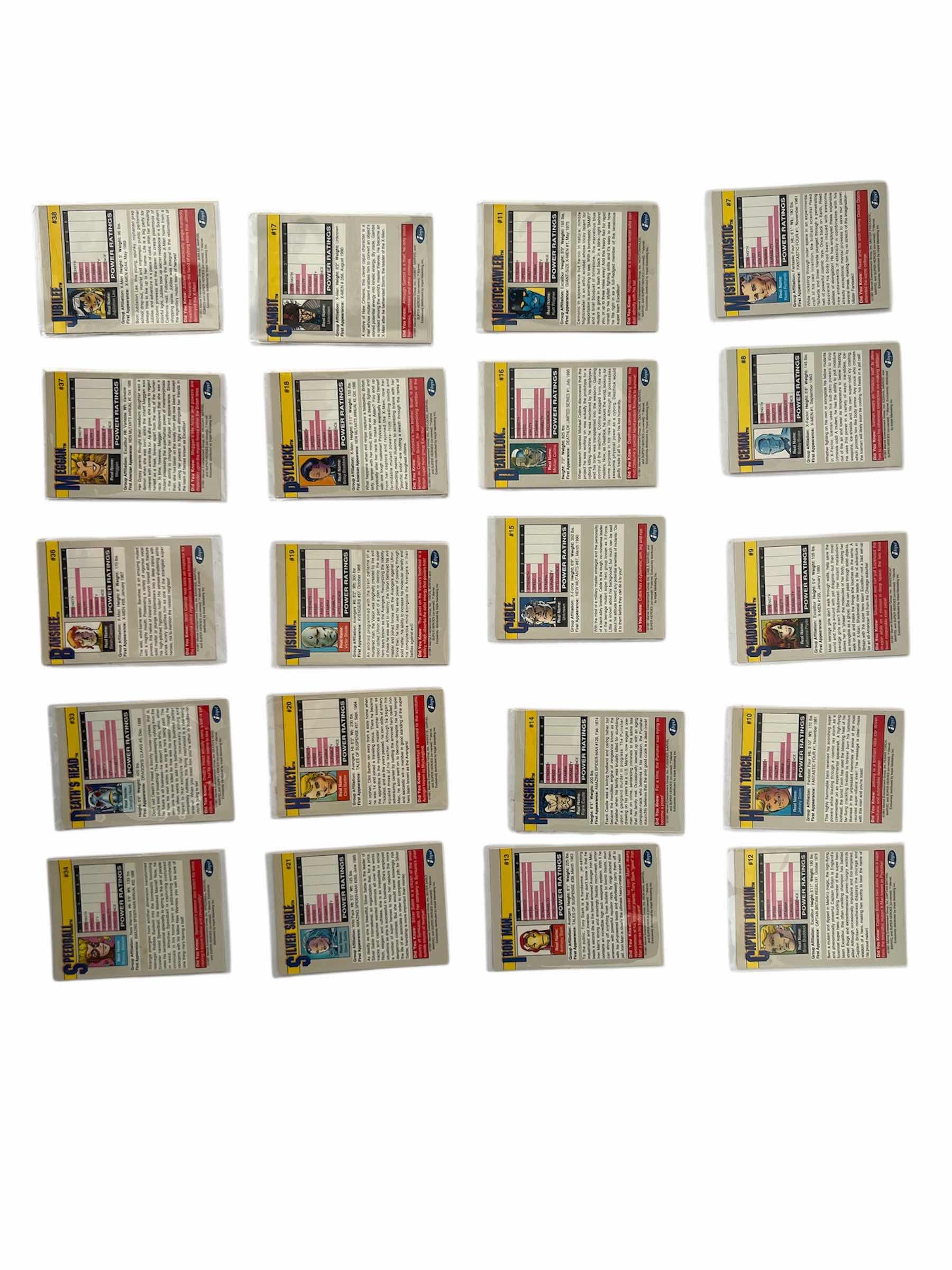 Photo 1 of 20-1991 IMPEL MARVEL UNIVERSE CARDS SERIES 2 RANDOM