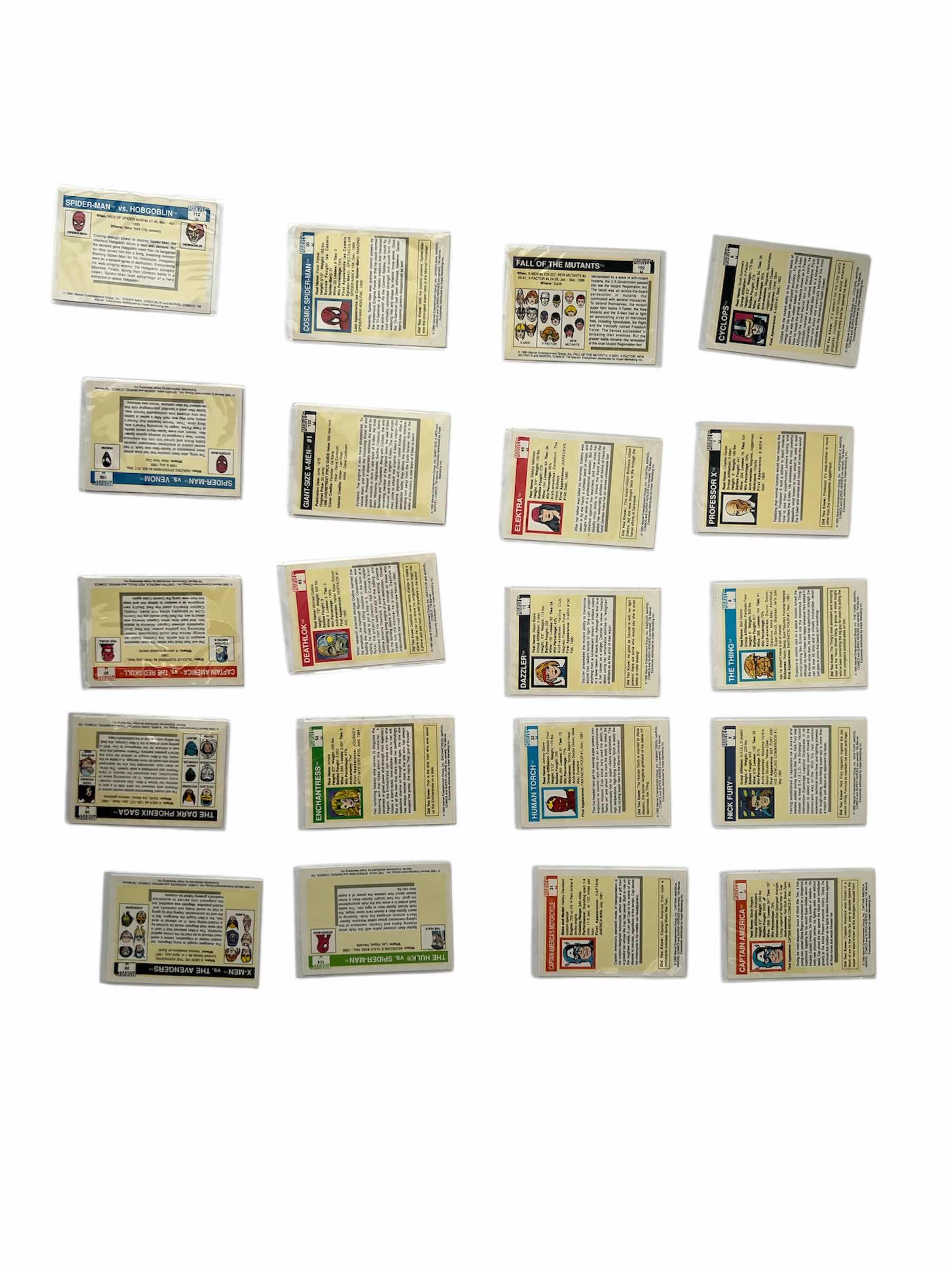 Photo 1 of 1990 IMPEL MARVEL UNIVERSE CARDS RANDOM QUANTITY 20