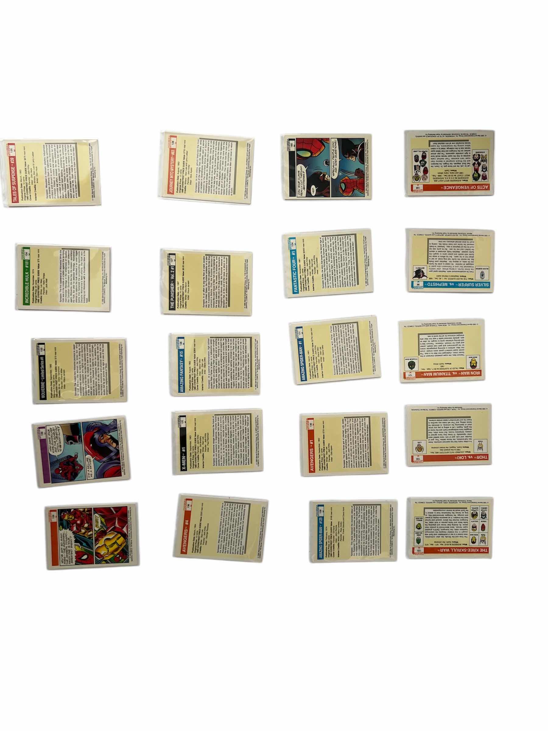 Photo 1 of 20-1990 IMPEL MARVEL UNIVERSE CARDS RANDOM