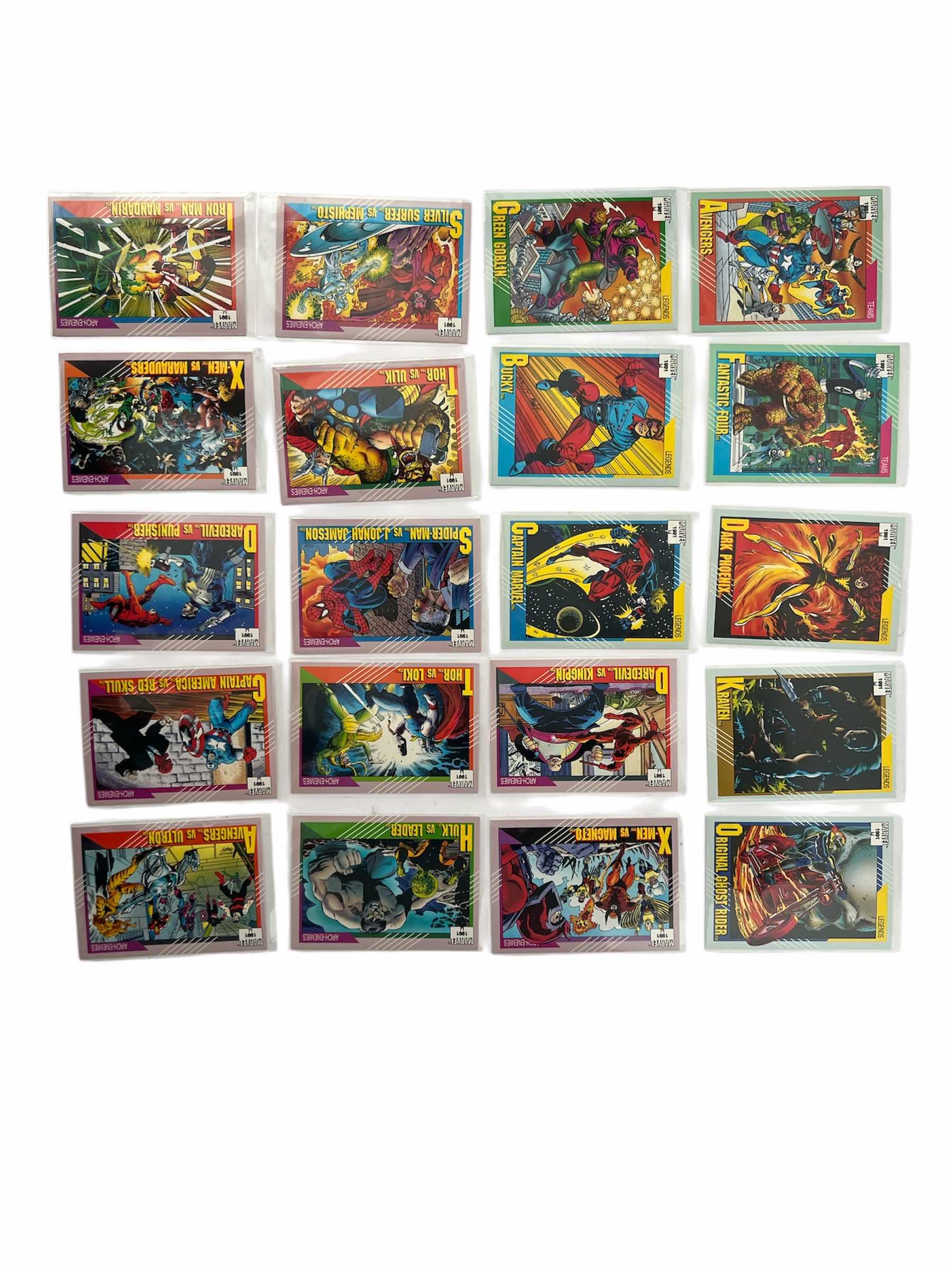 Photo 1 of 1991 IMPEL MARVEL UNIVERSE CARDS SERIES 2 RANDOM QUANTITY 20
