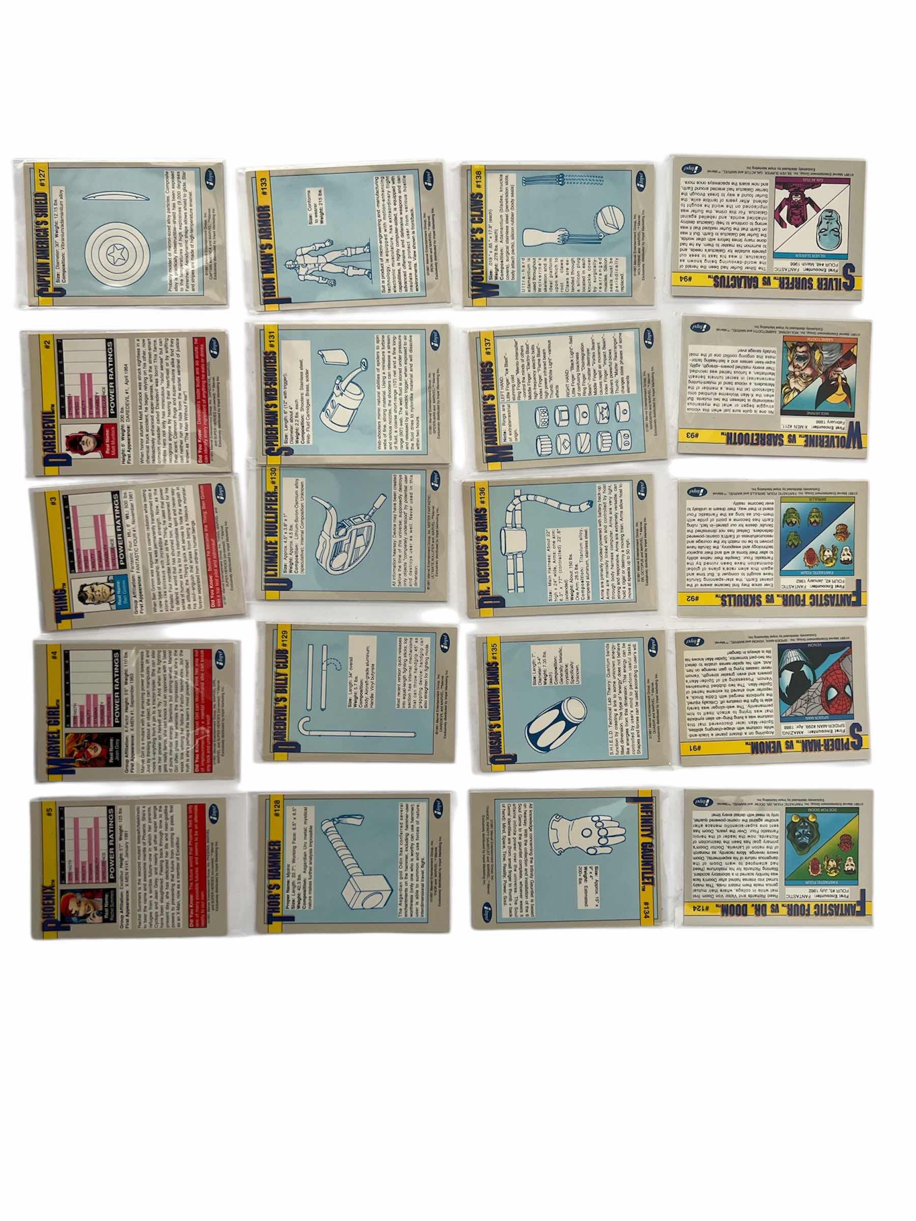 Photo 1 of 20-1991 IMPEL MARVEL UNIVERSE CARDS SERIES 2 RANDOM