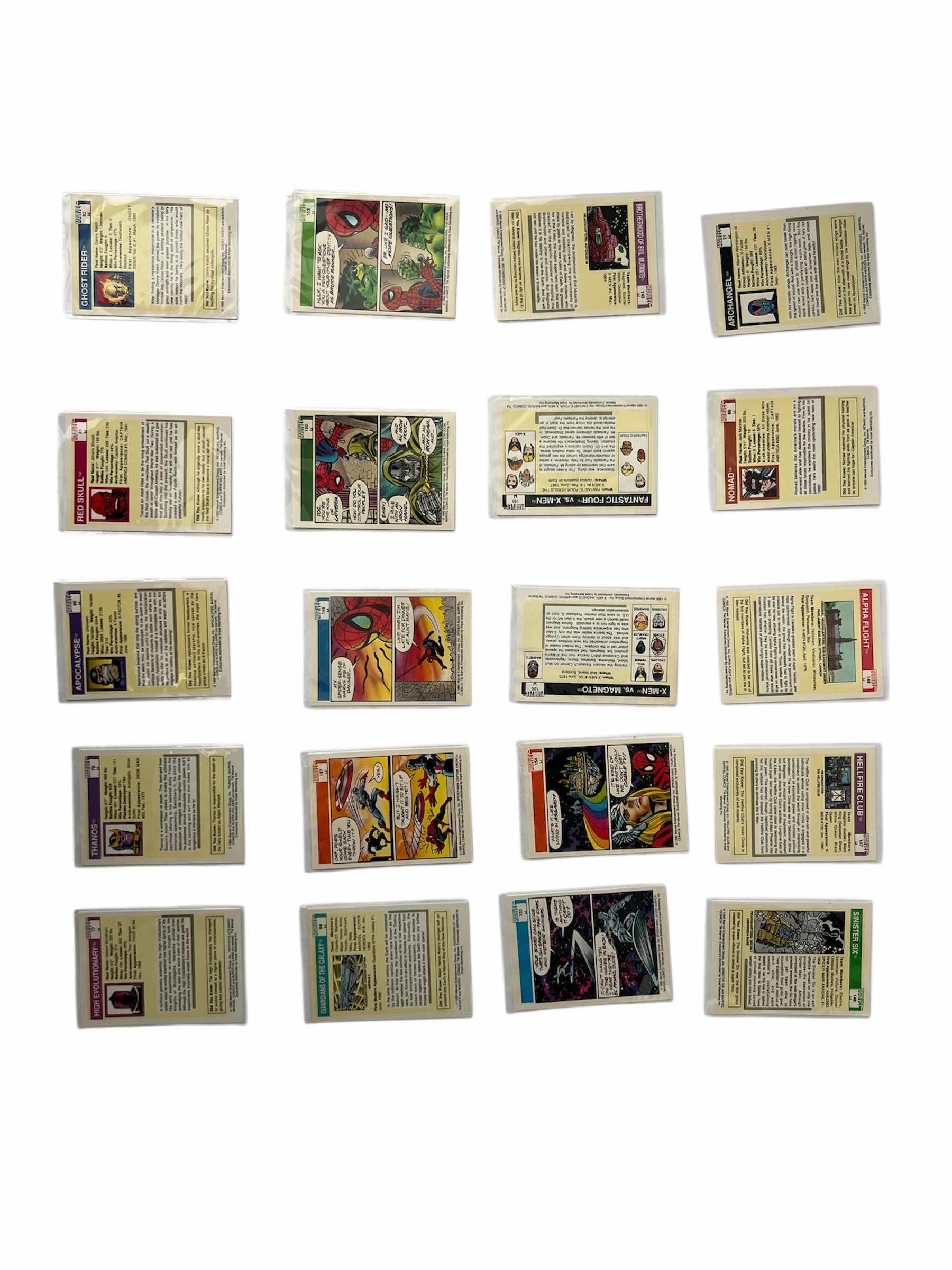 Photo 1 of 20-1990 IMPEL MARVEL UNIVERSE CARDS RANDOM