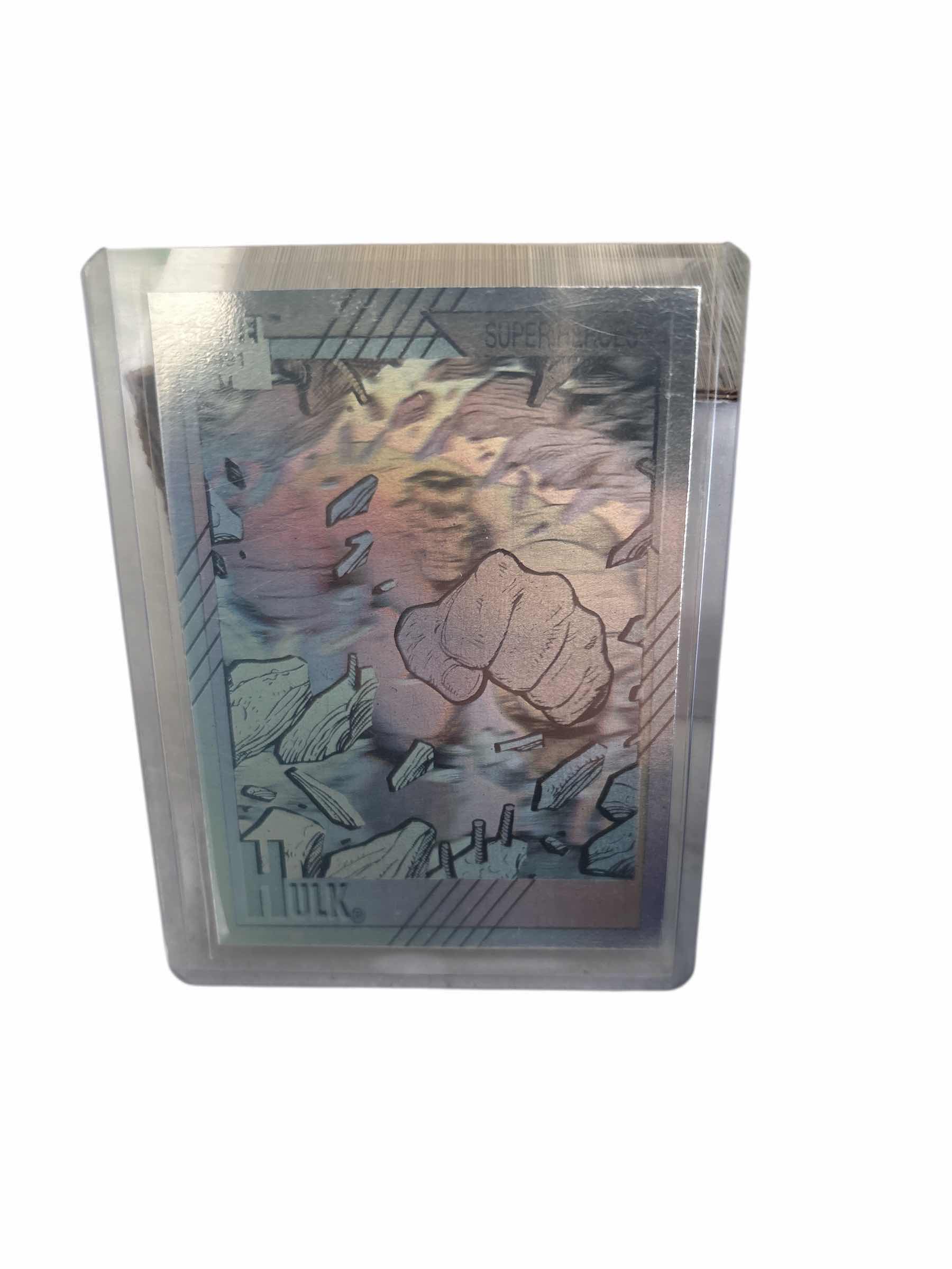 Photo 1 of MARVEL IMPEL TRADING CARD HOLOGRAPHIC “ HULK “ SERIES II CARD #H-2