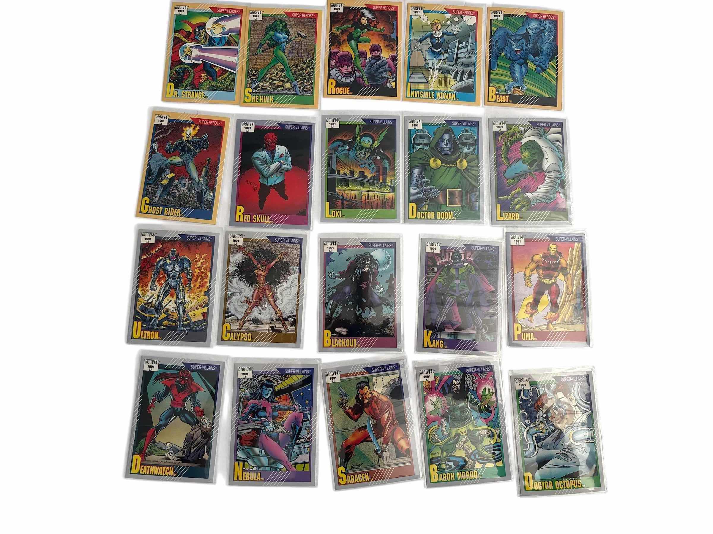 Photo 1 of 1991 MARVEL IMPEL TRADING CARDS SERIES II RANDOM QUANTITY 20