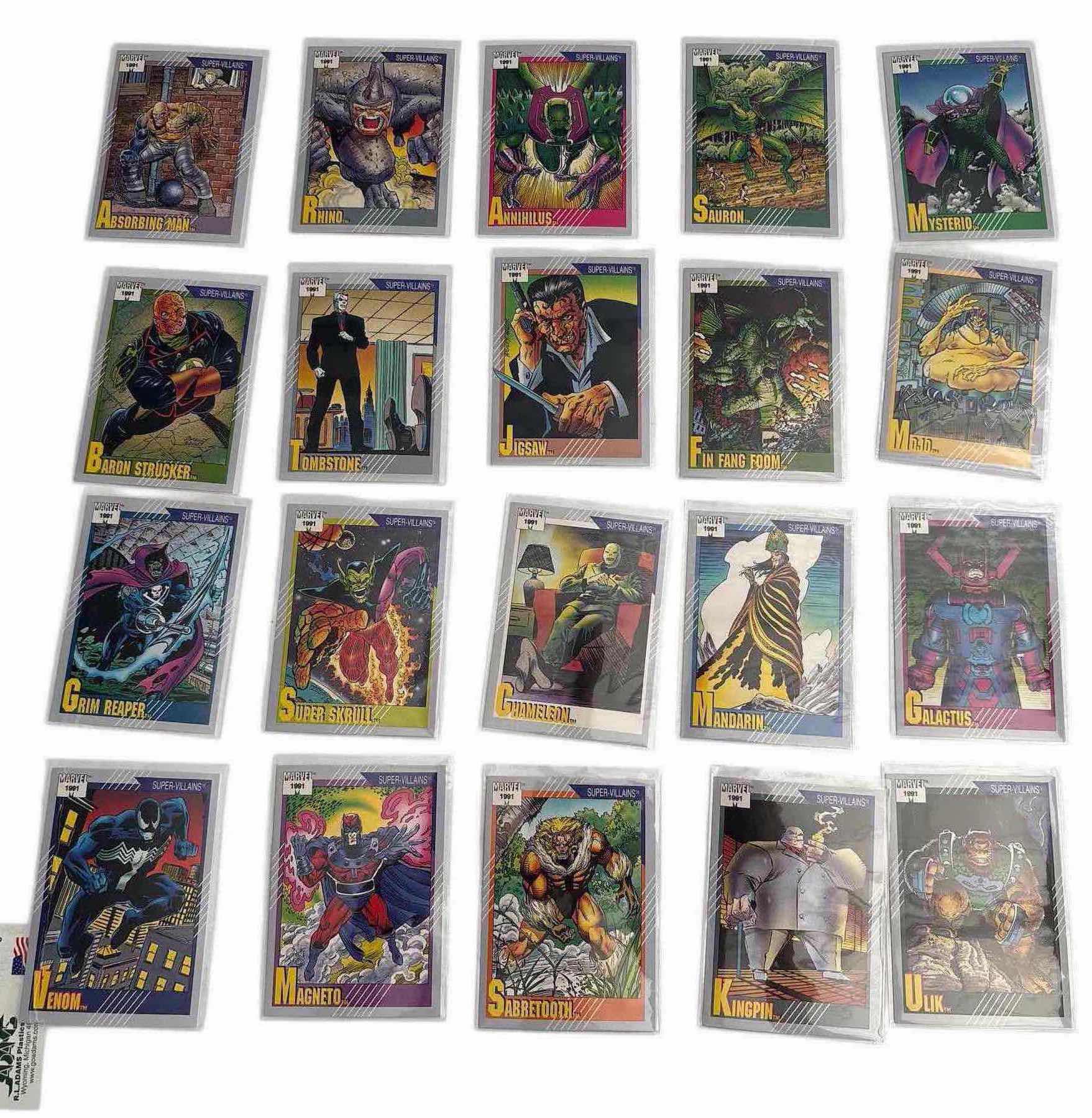 Photo 1 of 20-1991 MARVEL IMPEL TRADING CARDS SERIES II RANDOM