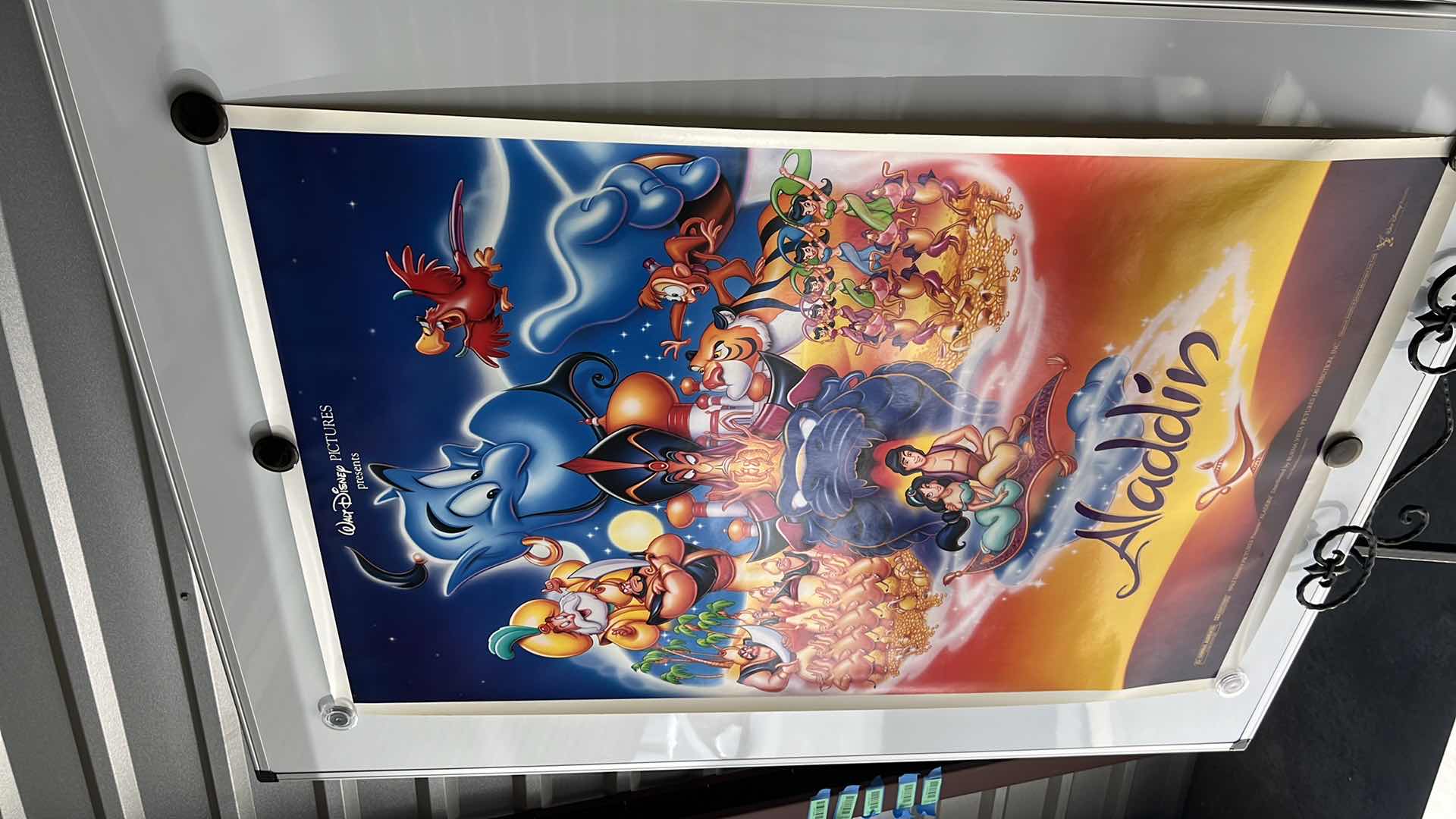 Photo 1 of ALADDIN CAST MOVIE POSTER 27”W X 40”H