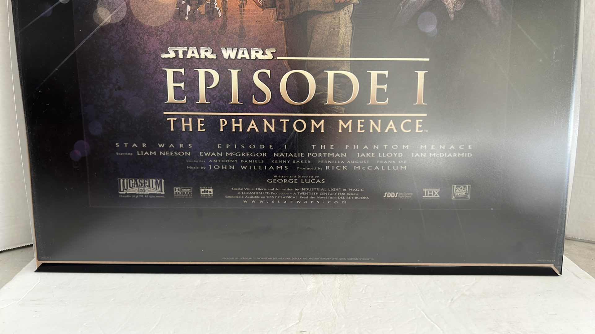 Photo 1 of STAR WARS EPISODE I THE PHANTOM MENACE MOVIE POSTER 27”W X 40”H