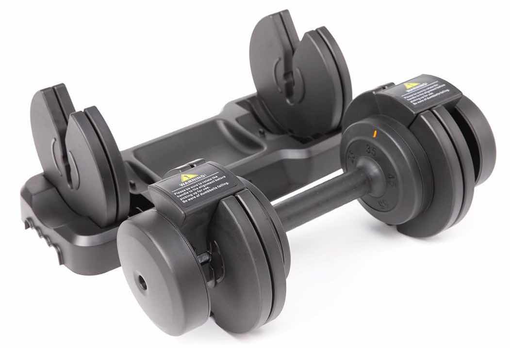 Photo 1 of 55 LB BLACK ADJUSTABLE DUMBBELL (1 DUMBBELL IN BOX)