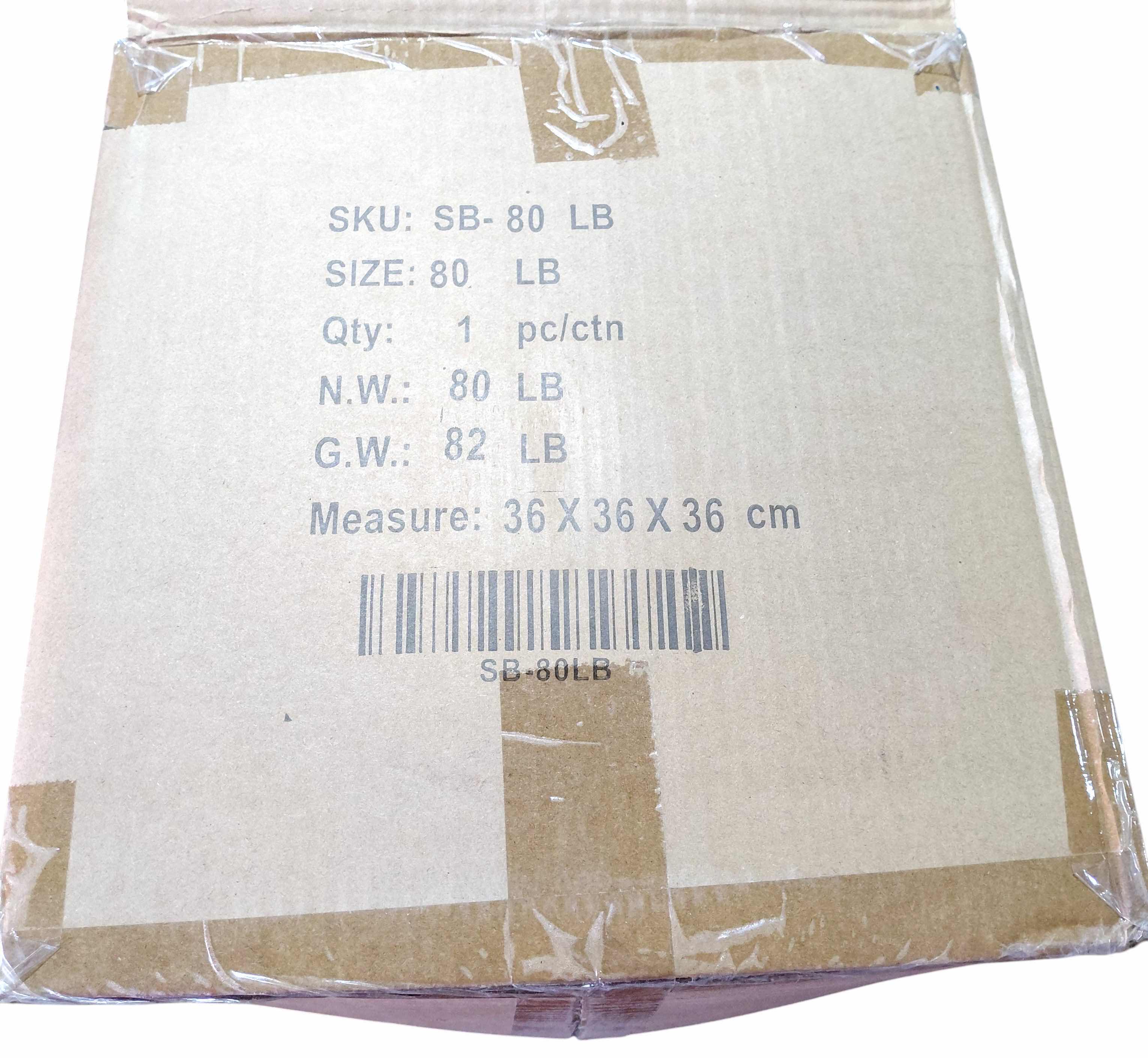 Photo 1 of NEW IN BOX 80 LB BLACK WORKOUT SLAM BALL FROM LIVING FIT