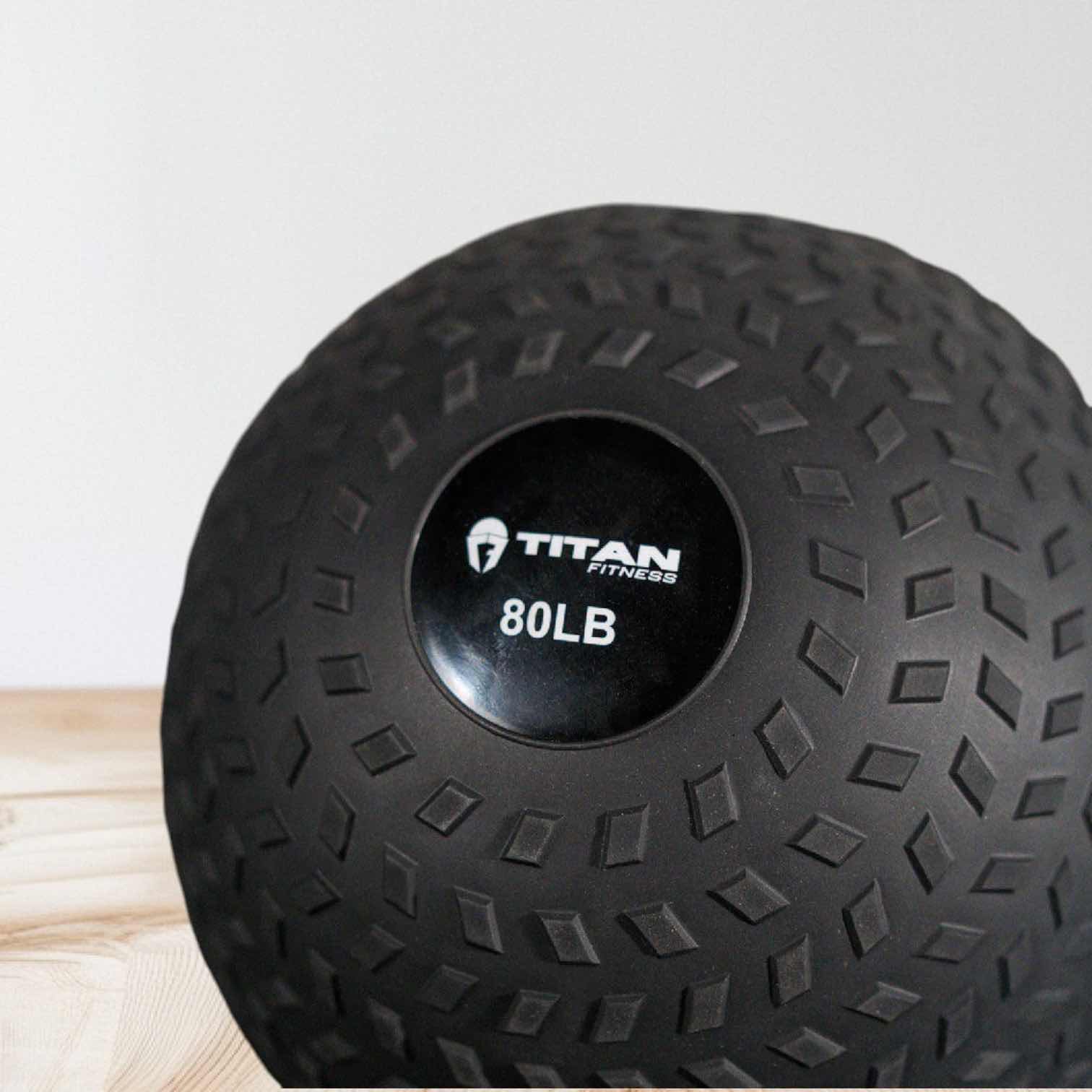 Photo 1 of NEW IN BOX 80 LB BLACK WORKOUT SLAM BALL FROM LIVING FIT