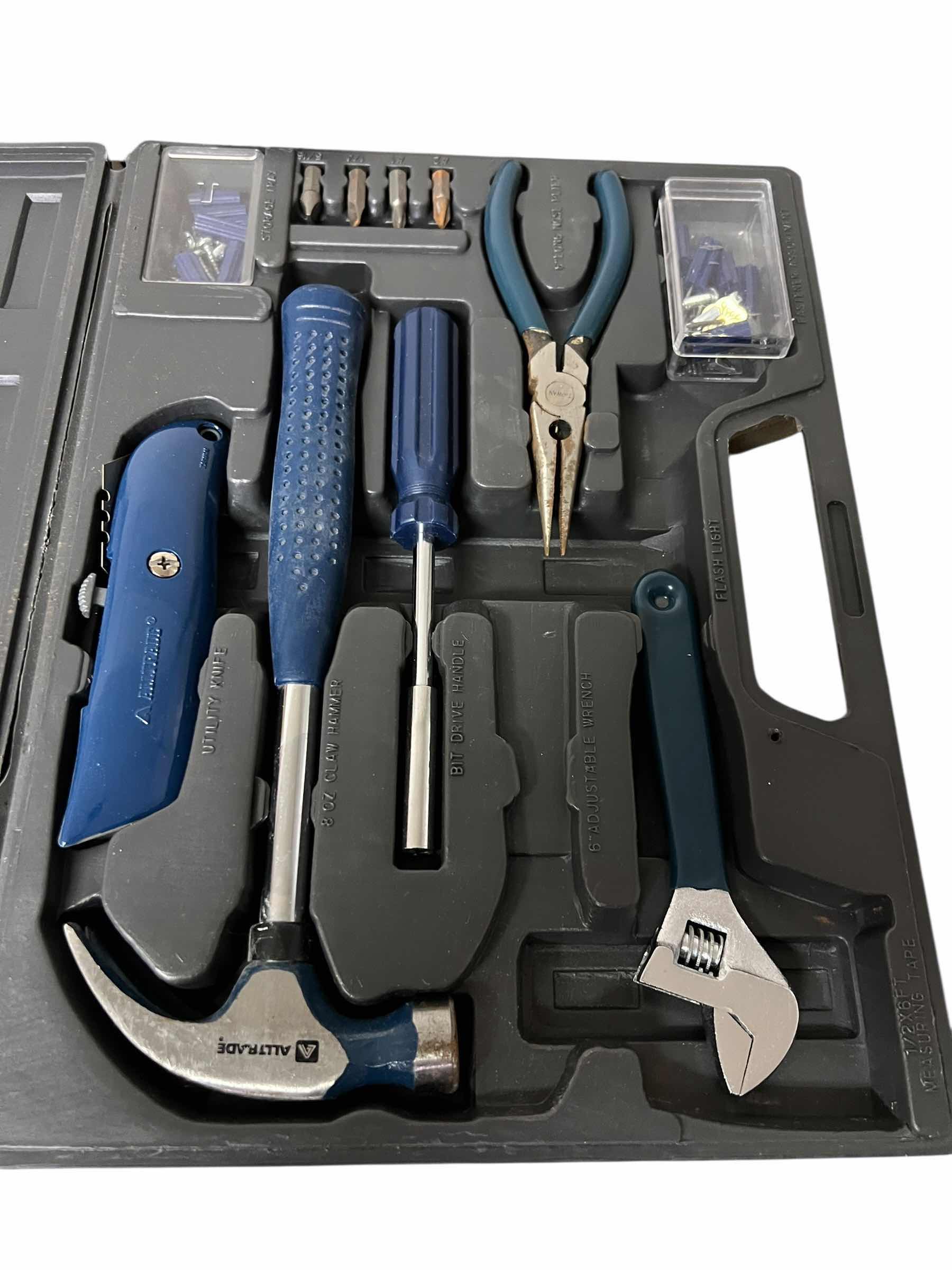 Photo 1 of LEATHER TOOL BELTS AND TOOL SET IN PLASTIC CASE