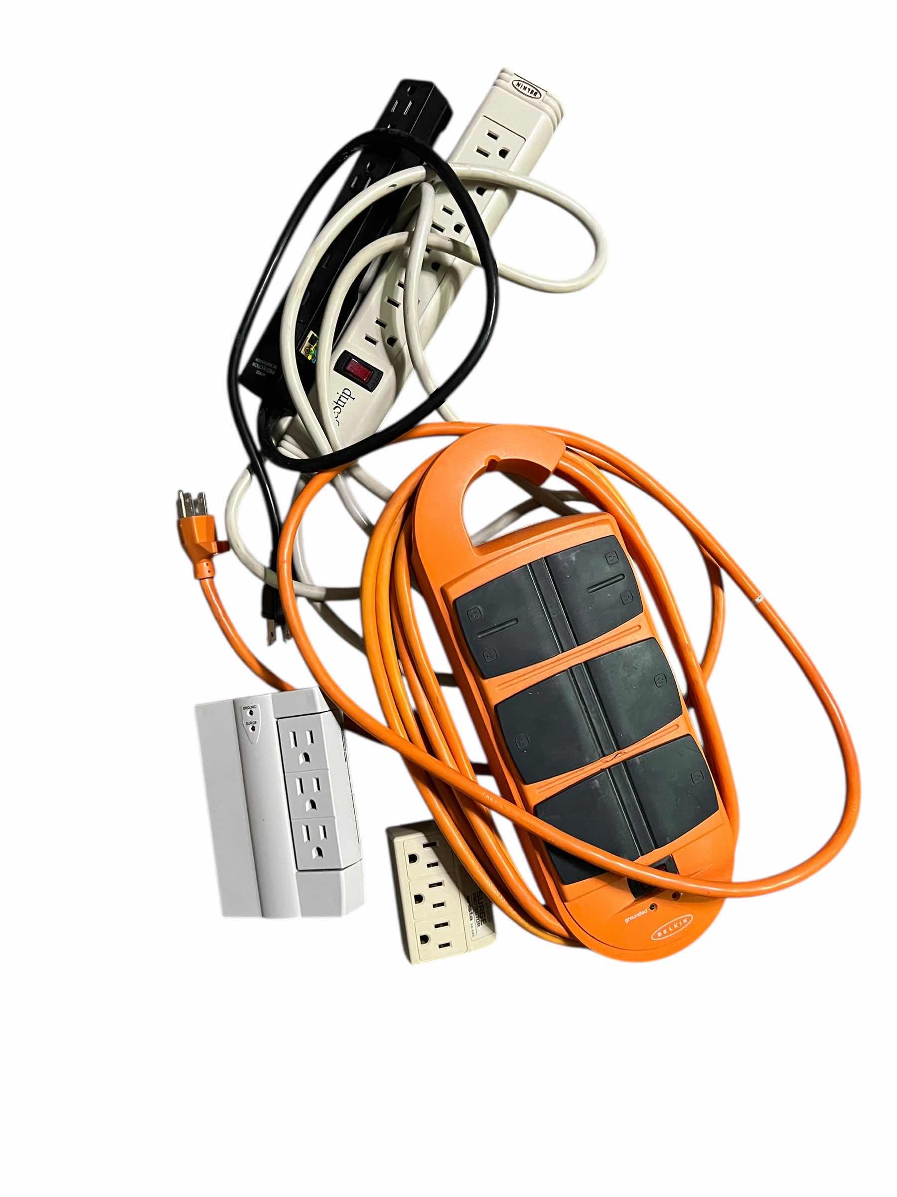 Photo 1 of ASSORTMENT OF SURGE PROTECTORS AND POWER CORD