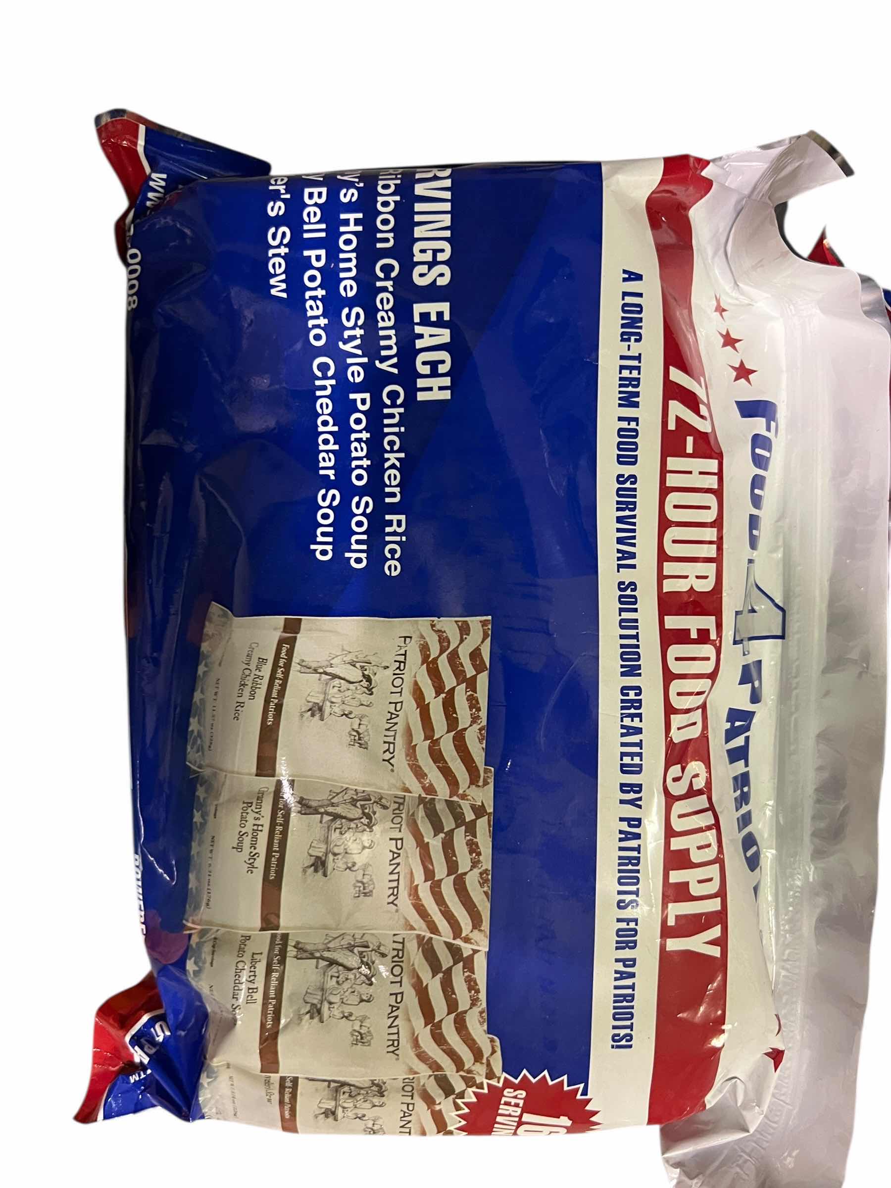 Photo 1 of 72-HOUR FOOD SUPPLY PACKAGES (3 BAGS) AND EMERGENCY SLEEPING BAGS AND MATCHES