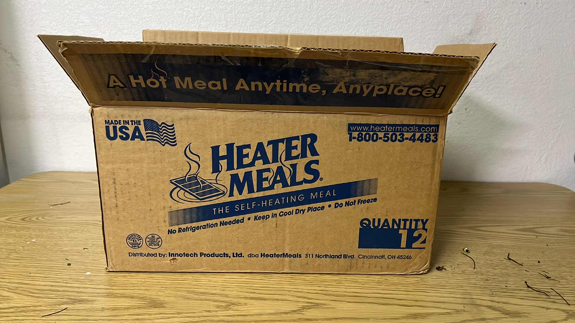Photo 1 of BOX OF 10 HEATER MEALS SELF HEATING MEALS