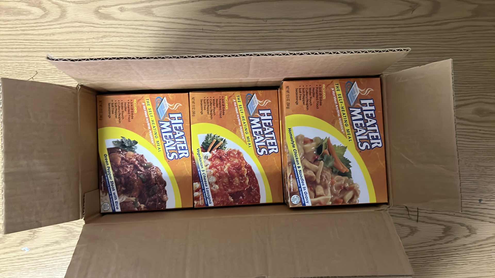 Photo 1 of BOX OF 10 HEATER MEALS SELF HEATING MEALS