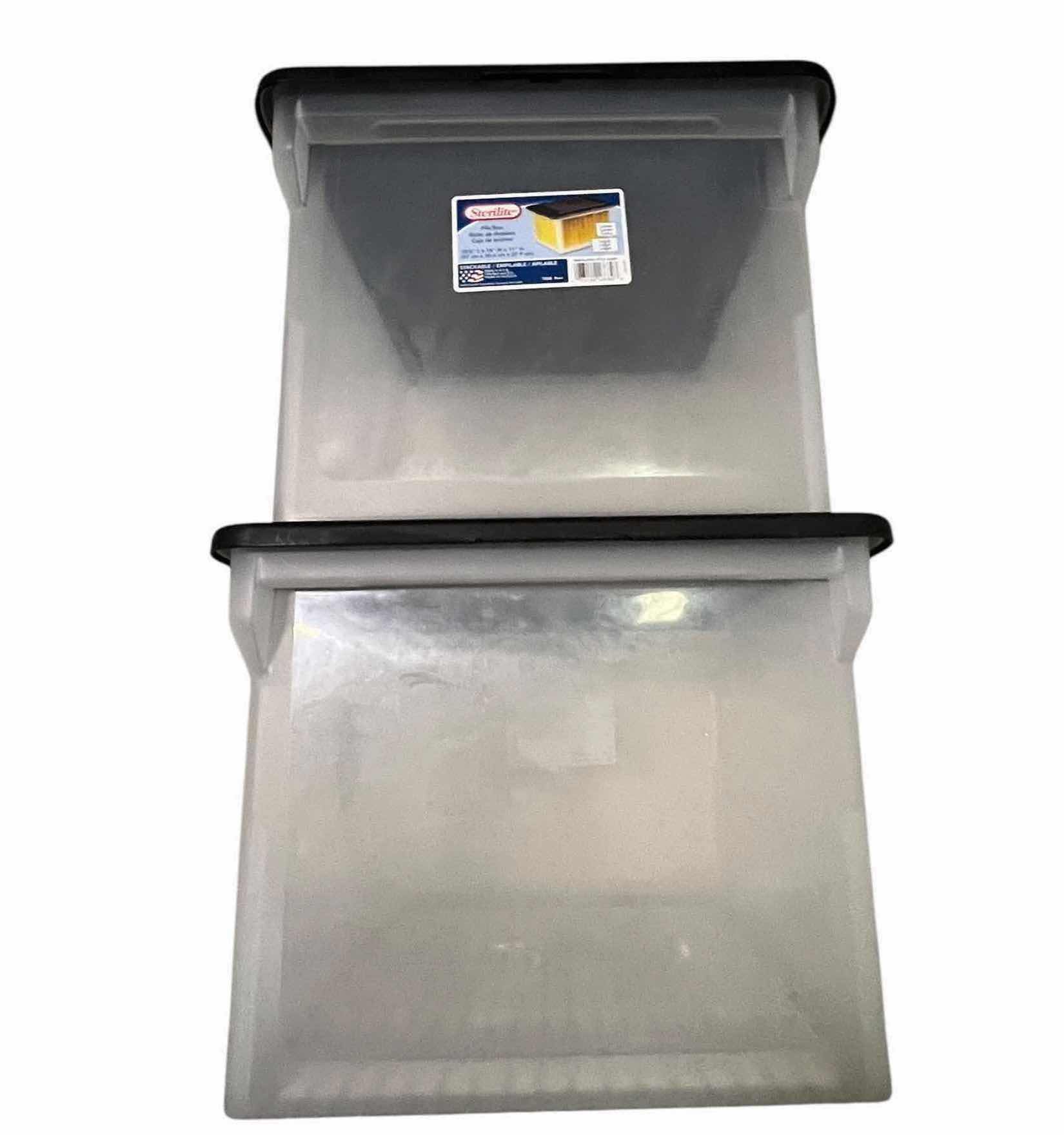 Photo 1 of ASSORTED SHELF OF PLASTIC BIN CONTAINERS DIFFERENT SHAPES AND SIZES