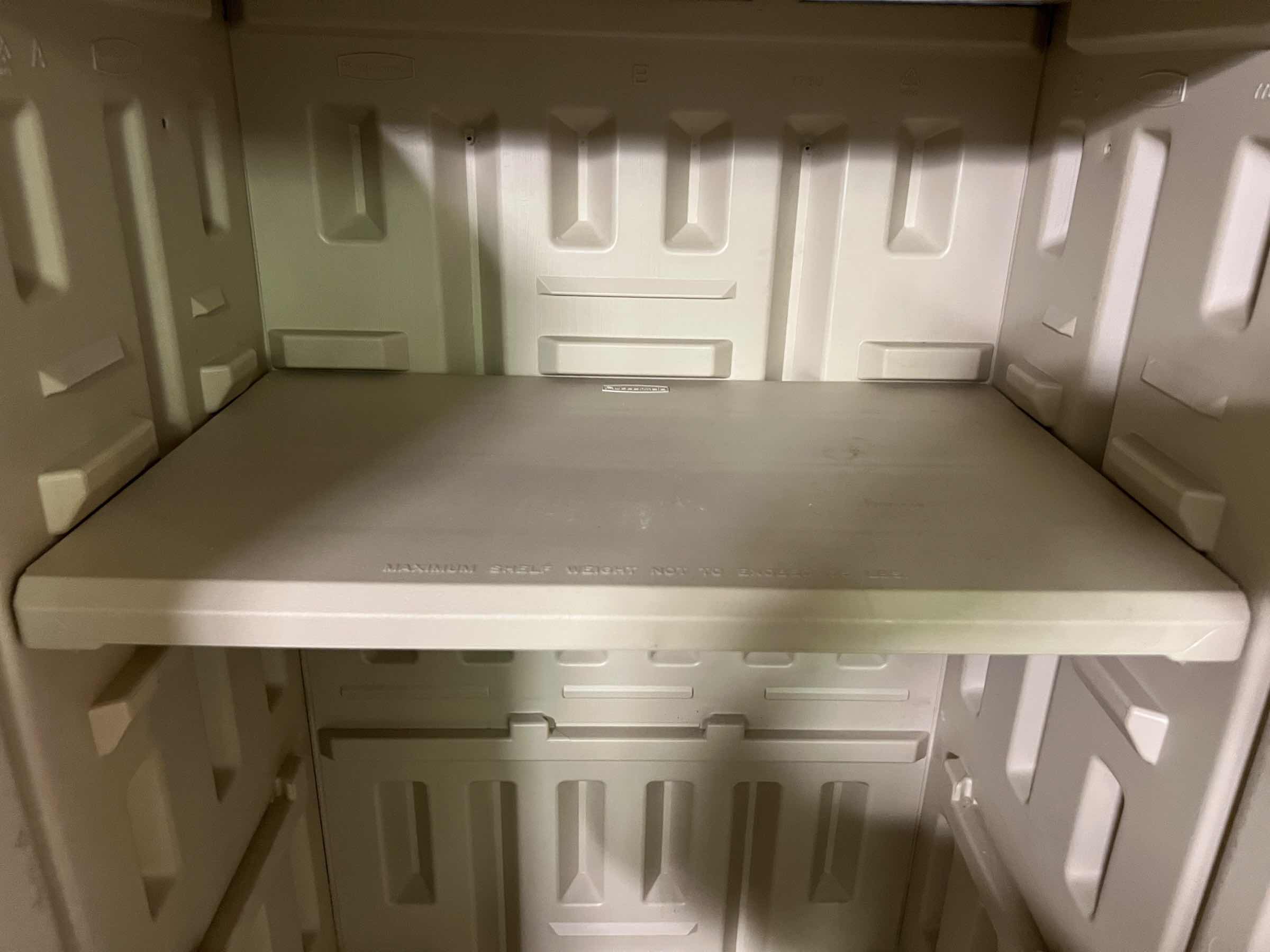 Photo 1 of PLASTIC GARAGE CABINET SYSTEM WITH 4 REMOVABLE AND ADJUSTABLE SHELVES 24”W X 16”D X 68”H