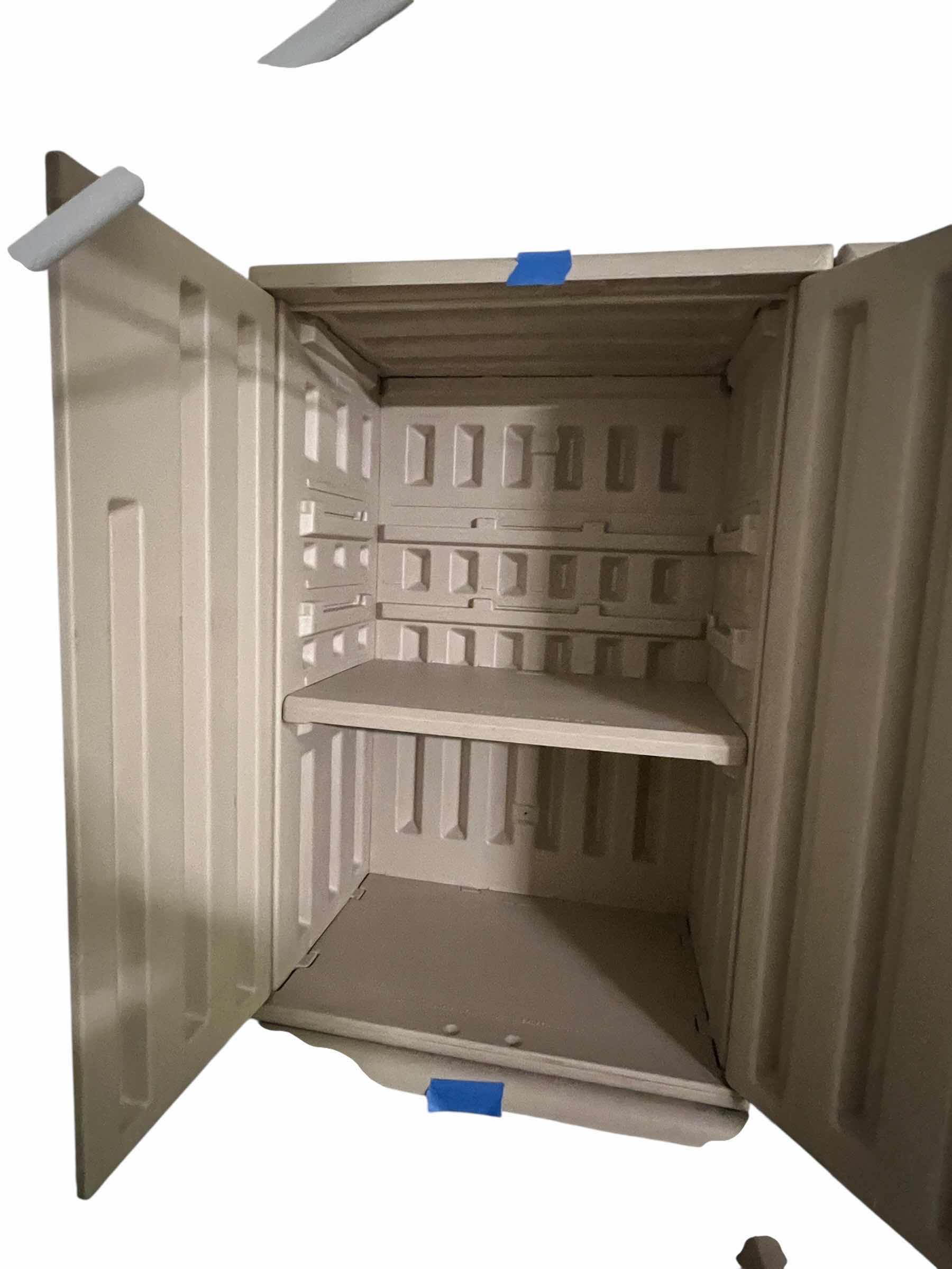 Photo 1 of PLASTIC GARAGE CABINET WITH ONE ADJUSTABLE AND REMOVABLE SHELF 24”W X 16”D X 35”H