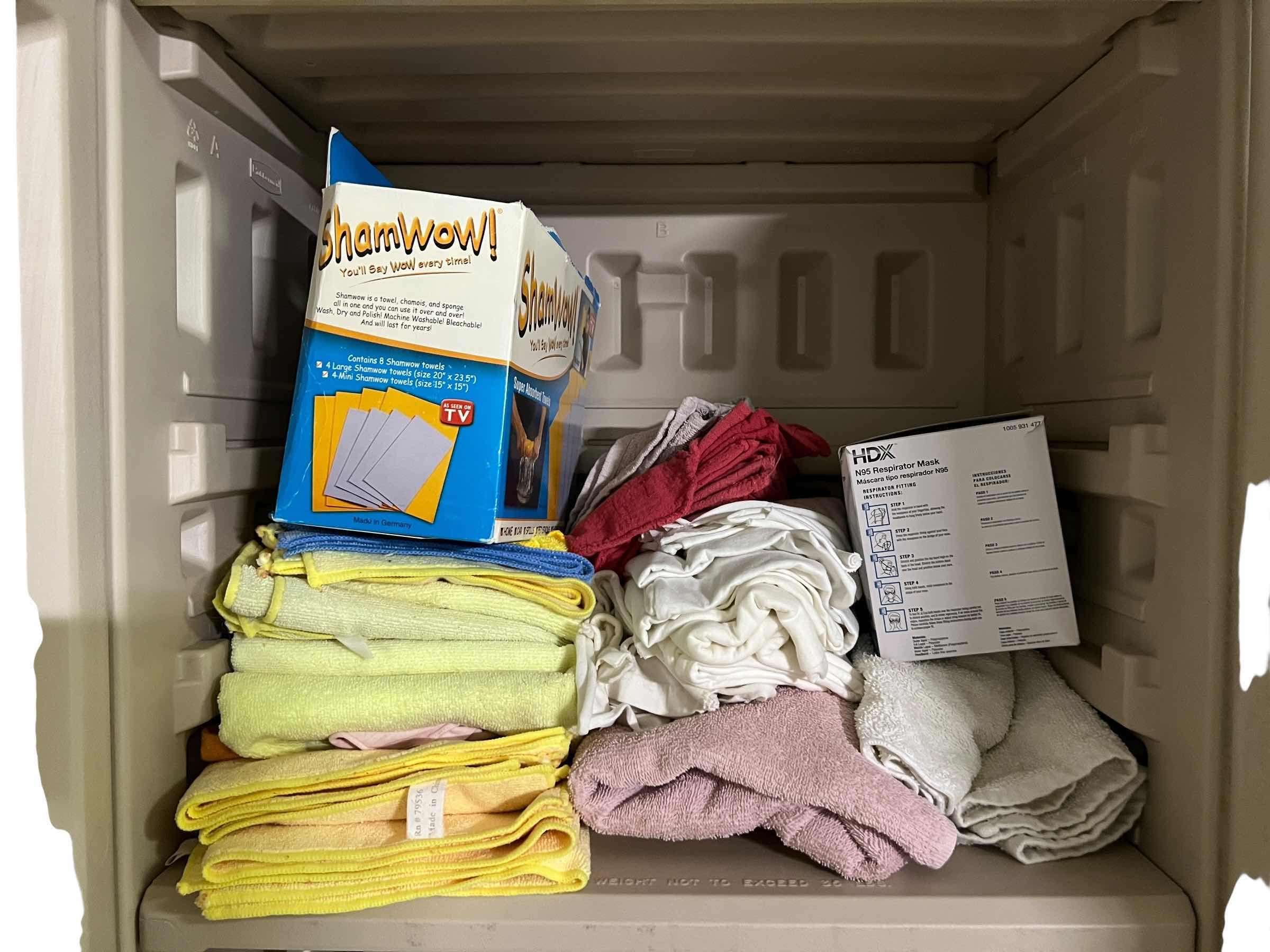 Photo 1 of CABINET FULL OF CLEANING ITEMS