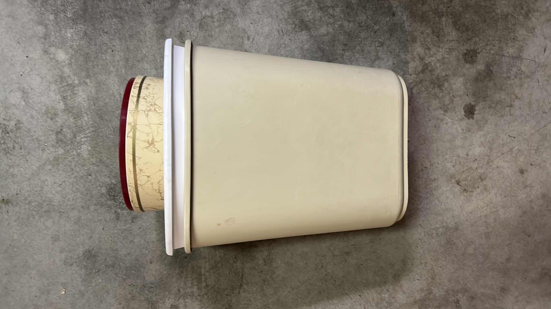 Photo 1 of ASSORTMENT OF TRASH CANS OF DIFFERENT SHAPES AND SIZES