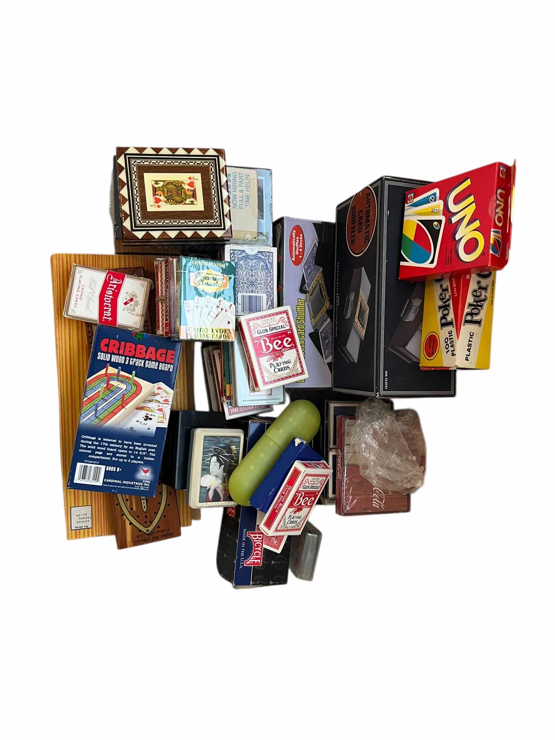 Photo 1 of ASSORTMENT OF GAMES AND PLAYING CARDS