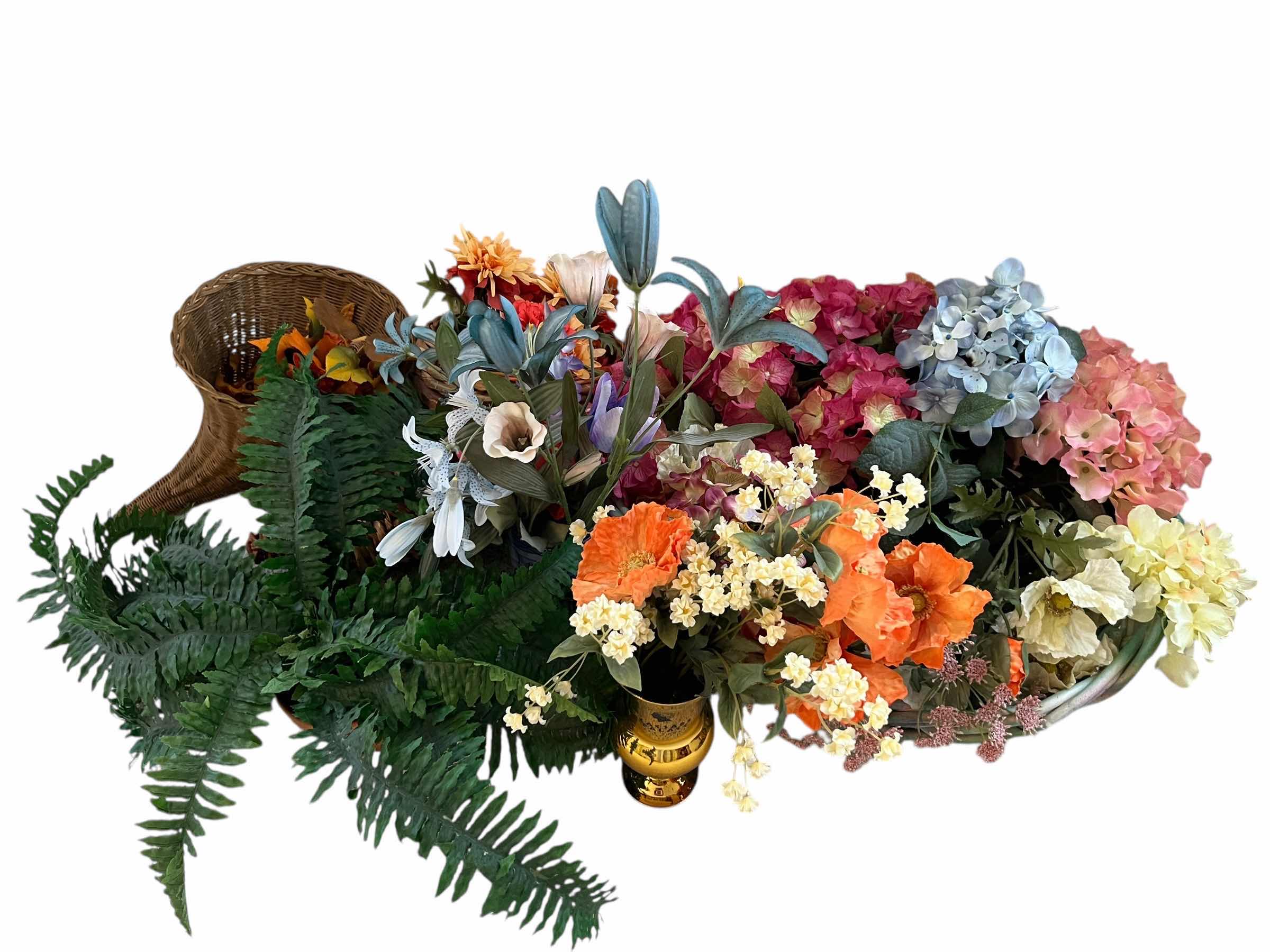 Photo 1 of ASSORTMENT OF PLASTIC FLOWERS AND PLASTIC PLANTS