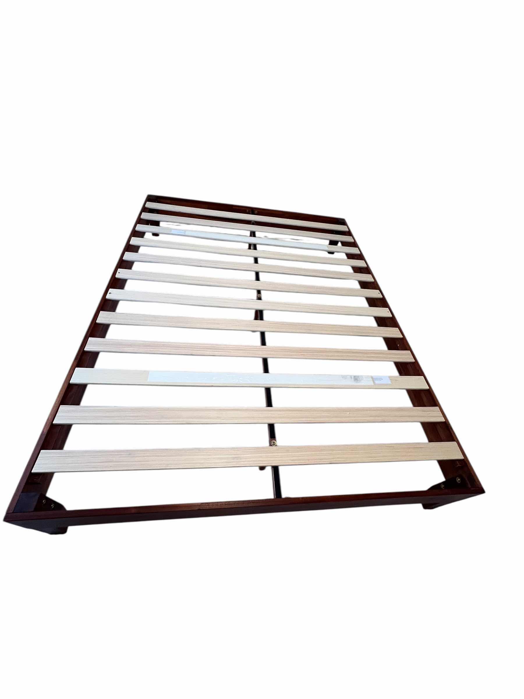 Photo 1 of QUEEN SIZE 12” TALLWOODEN BED FRAME AND 10” TALL FOAM MATTRESS