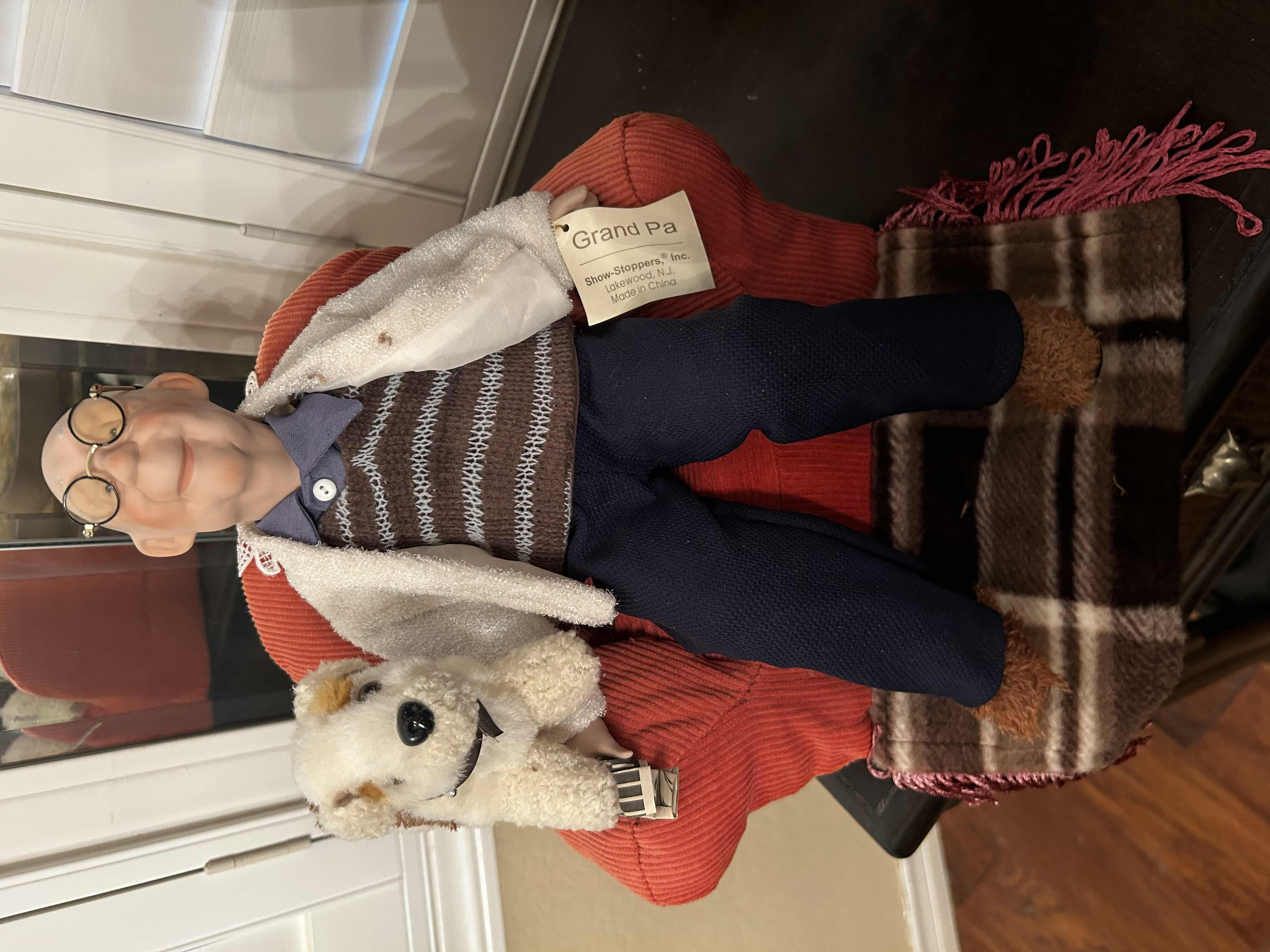 Photo 1 of COLLECTABLE PORCELAIN GRANDPA DOLL H 10"