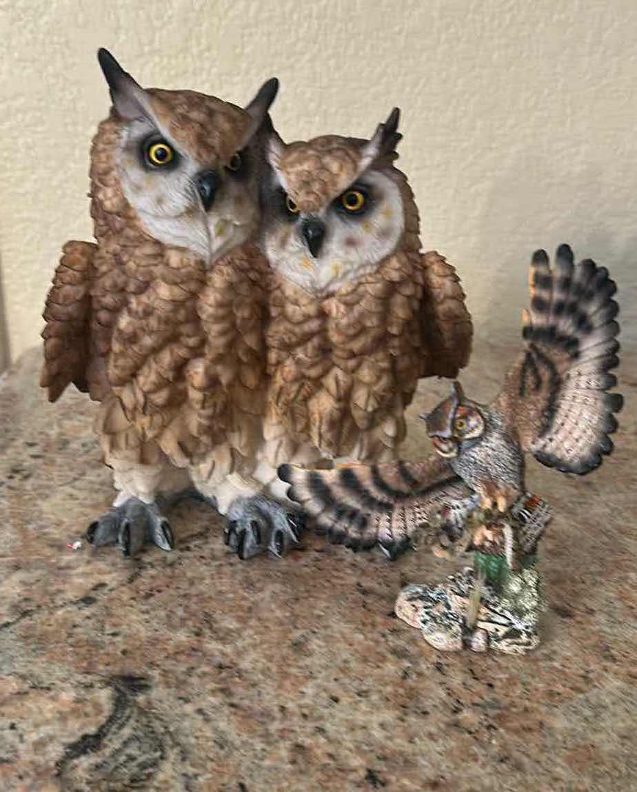 Photo 1 of 2- OWL FIGURES