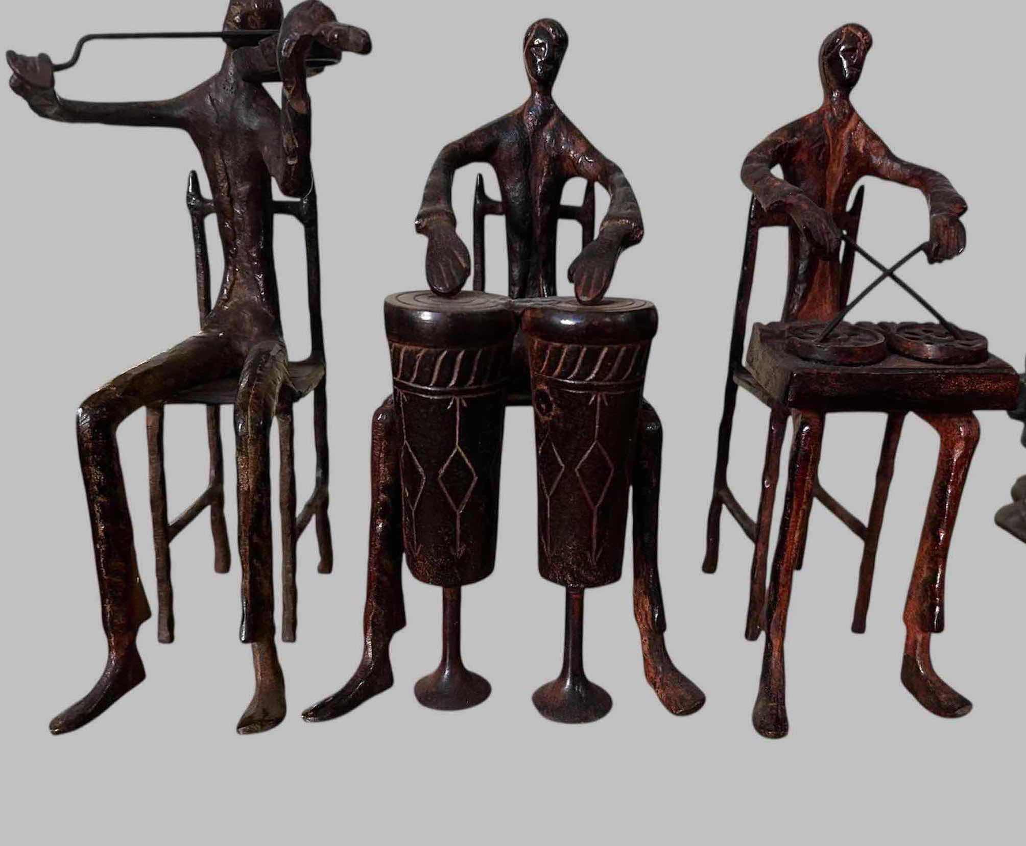 Photo 1 of 3- CAST IRON MUSICAL FIGURES H 9"