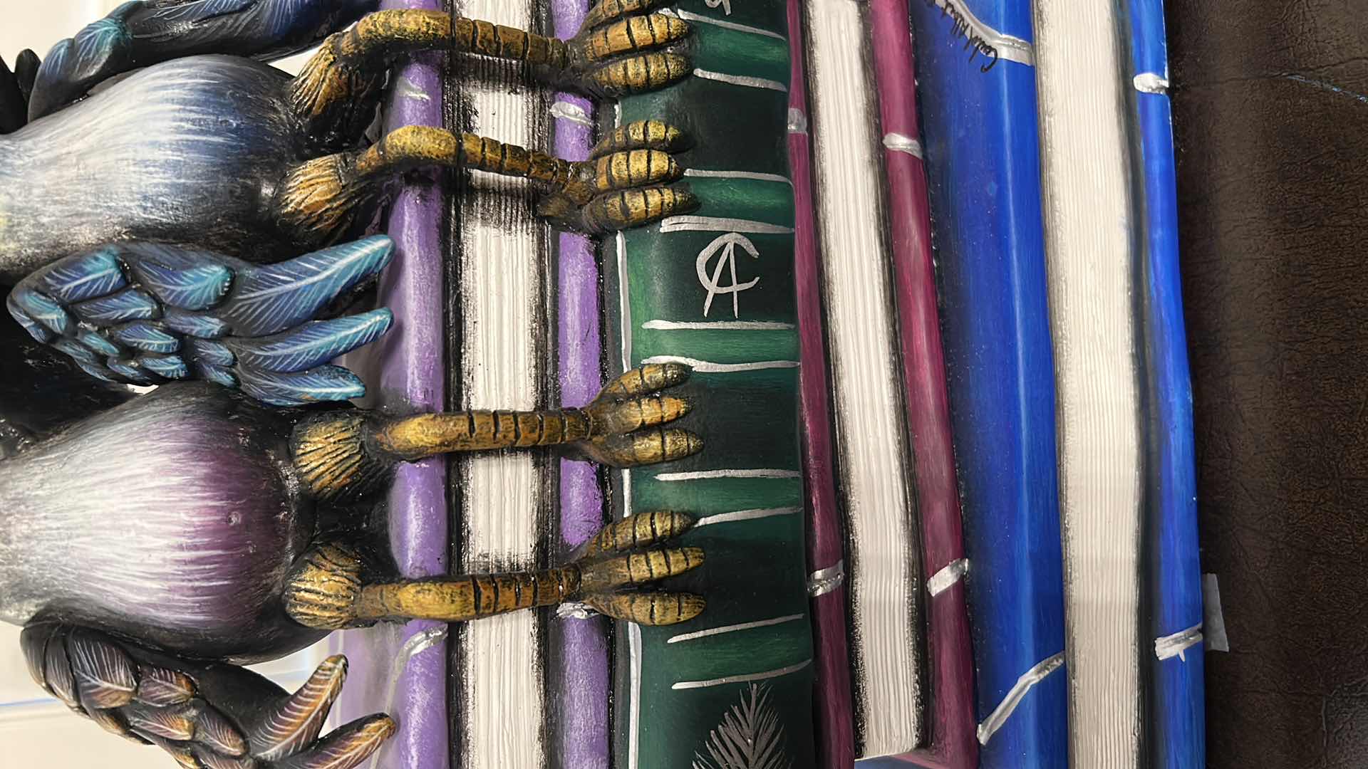 Photo 1 of "TOUCANS BOOK CLUB " SCULPTURE BY ARTIST DUO CARLOS AND ALBERT H 12"