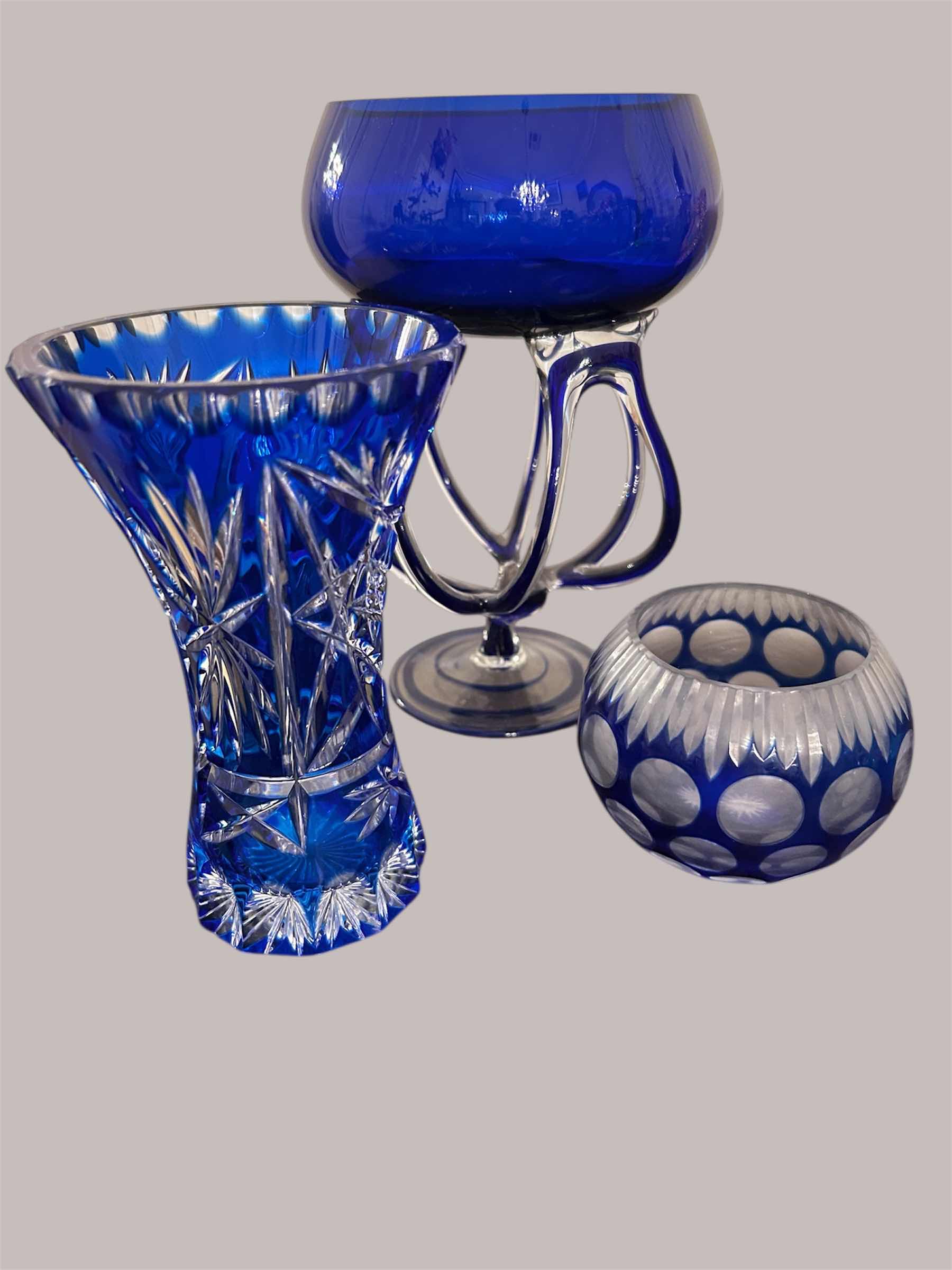 Photo 1 of 3 VINTAGE COBALT BLUE DECORATIVE COLLECTION