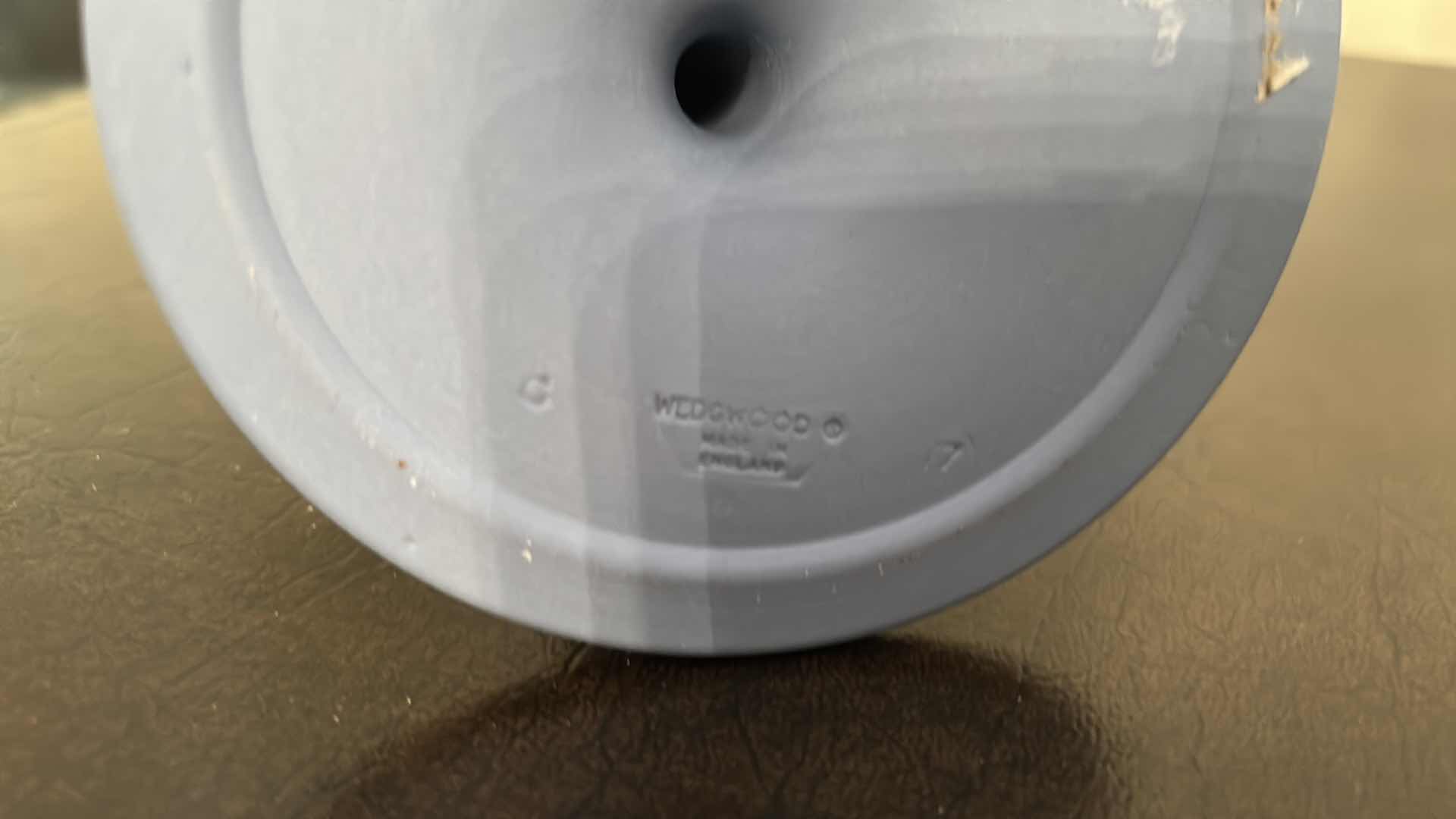 Photo 1 of BLUE WEDGEWOOD ARABESQUE CANDLE HOLDER