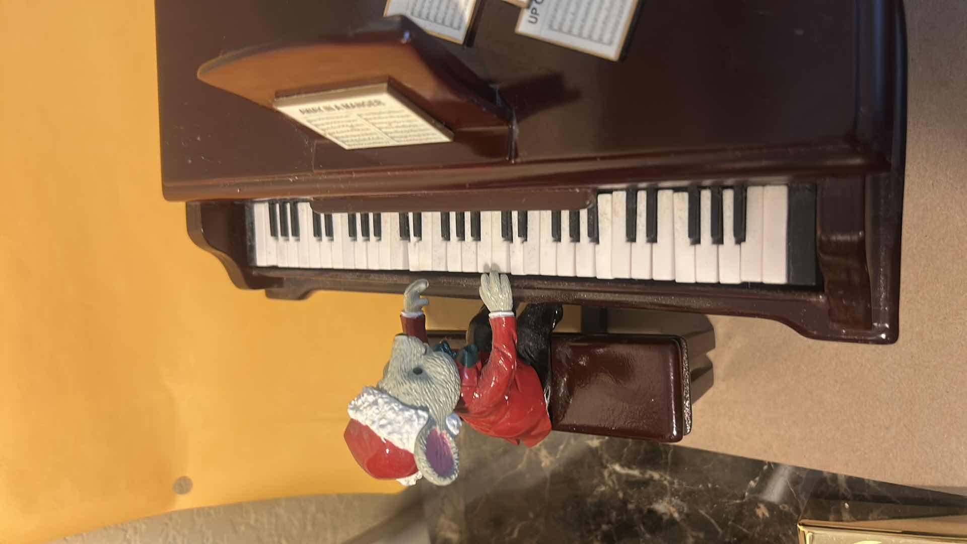 Photo 1 of BATTERY OPERATED PIANO PLAYING CHRISTMAS MOUSE 12“ x H5 1/2“