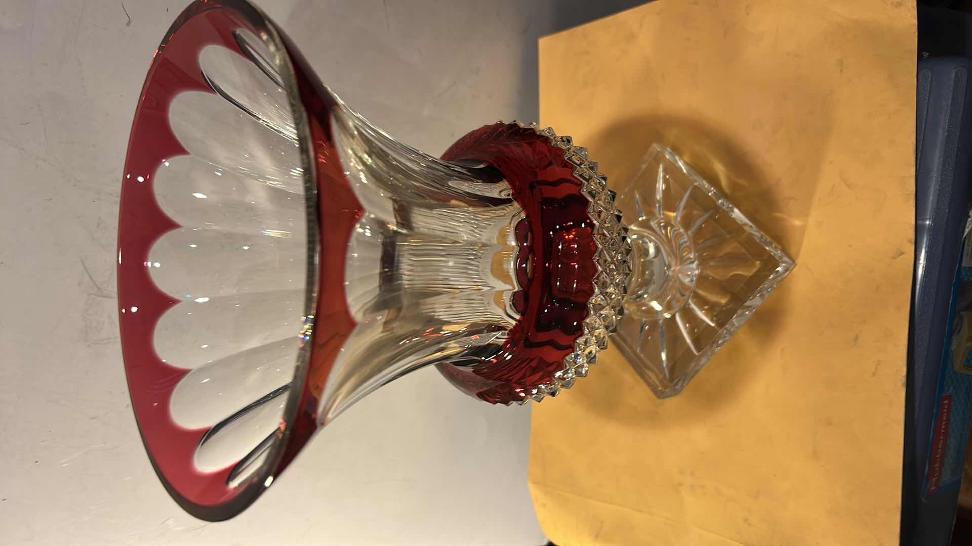 Photo 1 of AG FABVAS CUT CRYSTAL VASE $1590