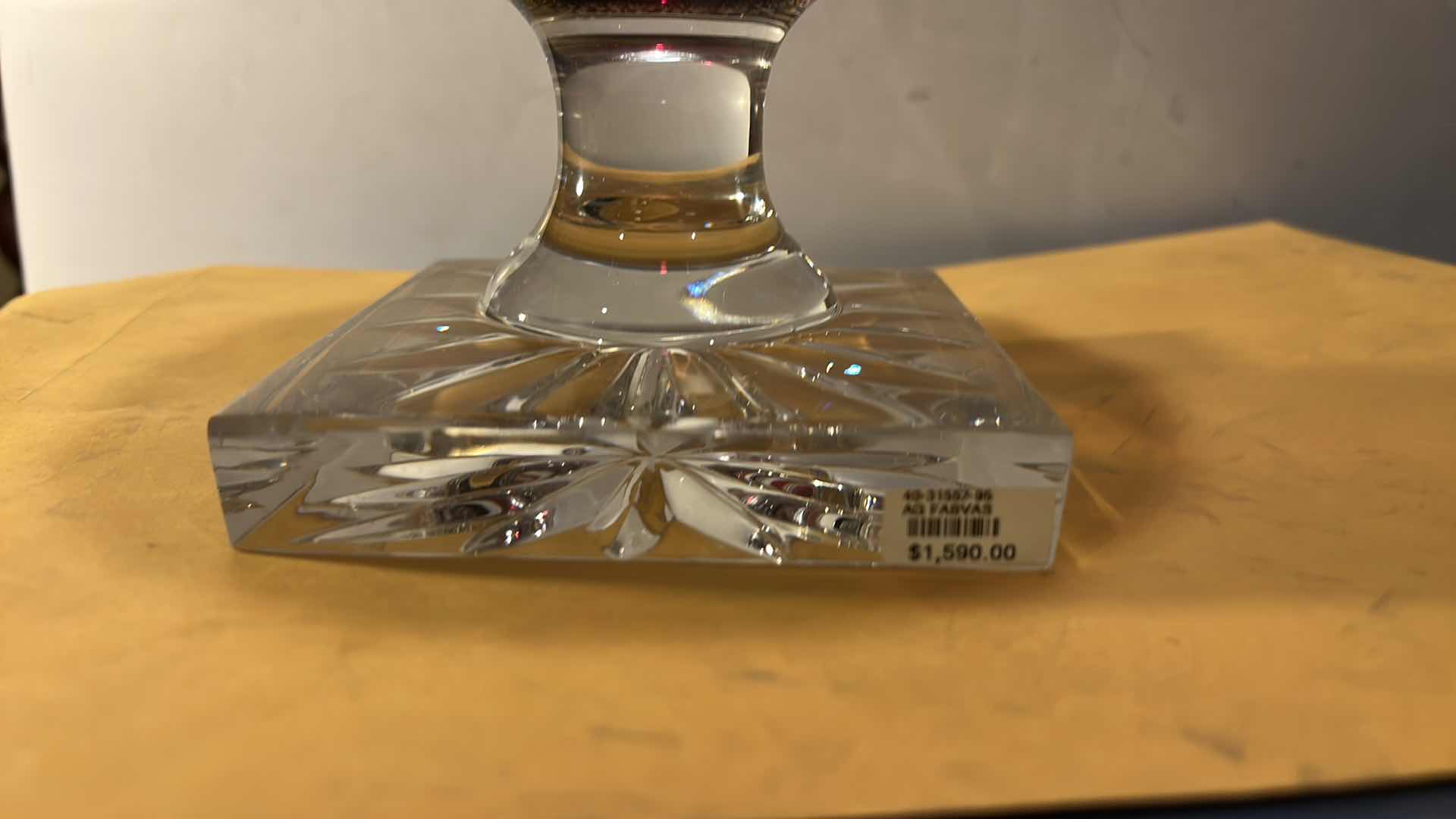 Photo 1 of AG FABVAS CUT CRYSTAL VASE $1590