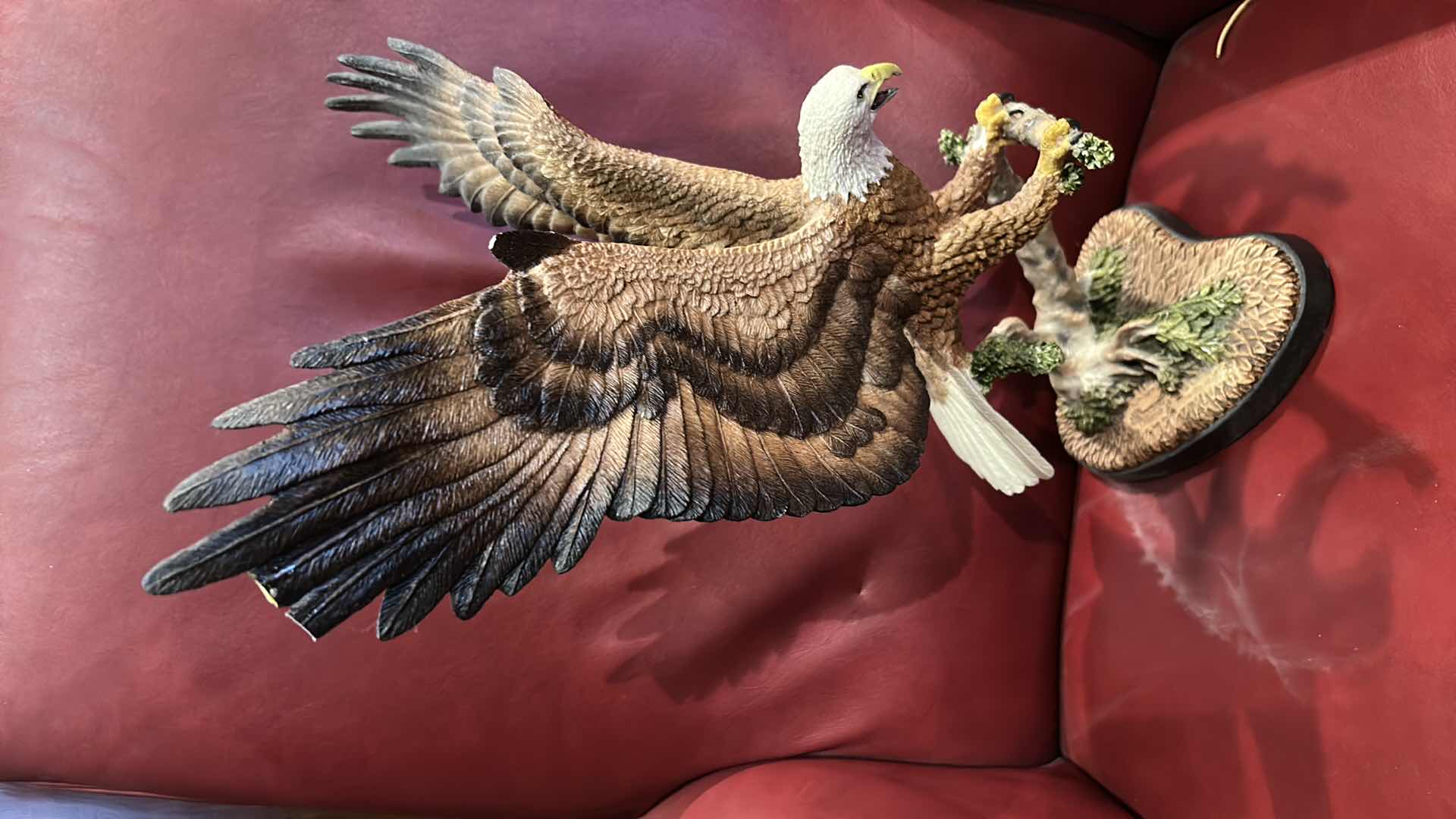 Photo 1 of 3 RESIN EAGLE SCULPTURES (TALLEST H16”)