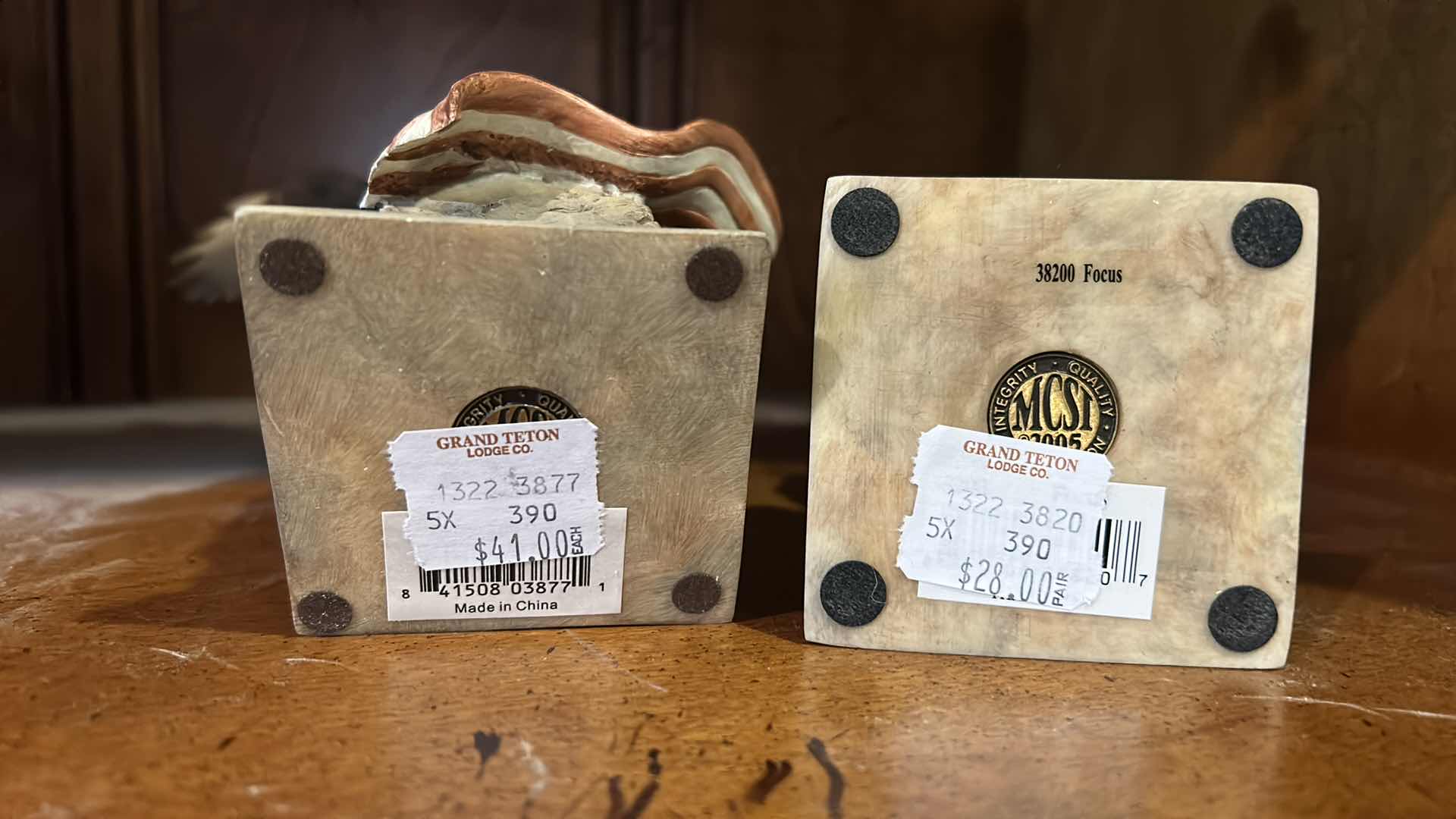 Photo 1 of 3 RESIN EAGLE SCULPTURES (TALLEST H16”)