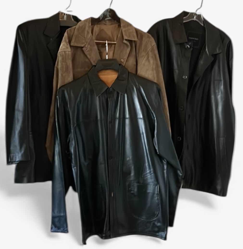 Photo 1 of 4 MENS LEATHER JACKETS SIZE L - XL