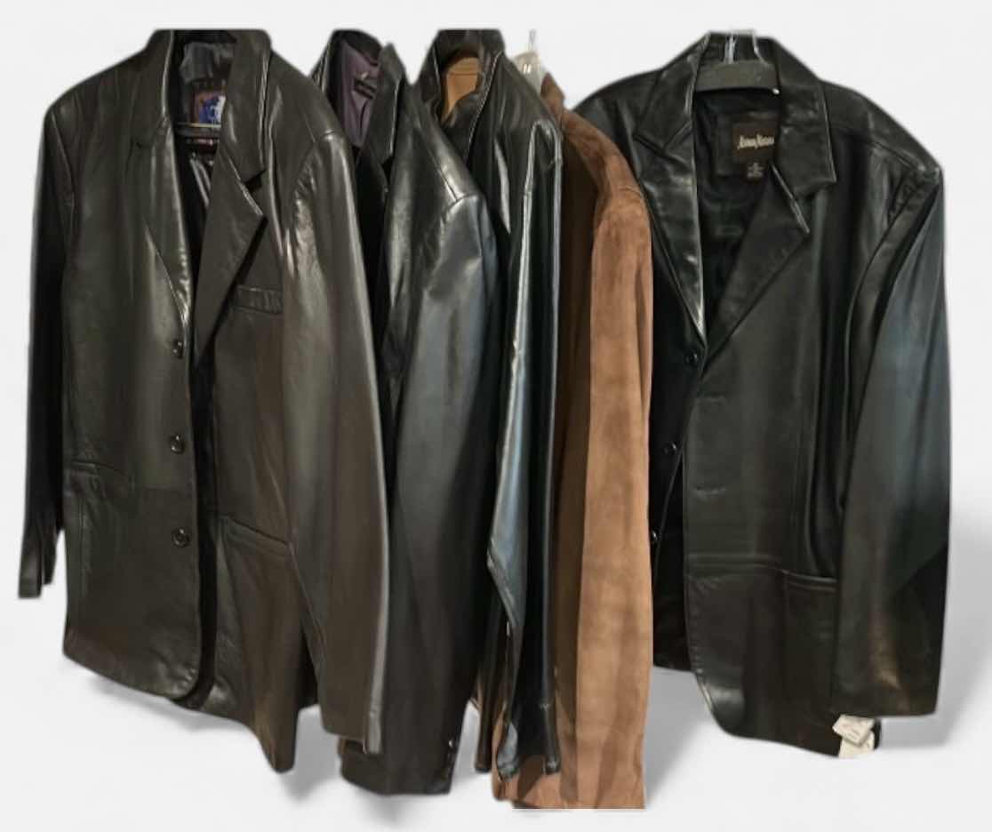 Photo 1 of 4 MENS LEATHER JACKETS SIZE L - XL